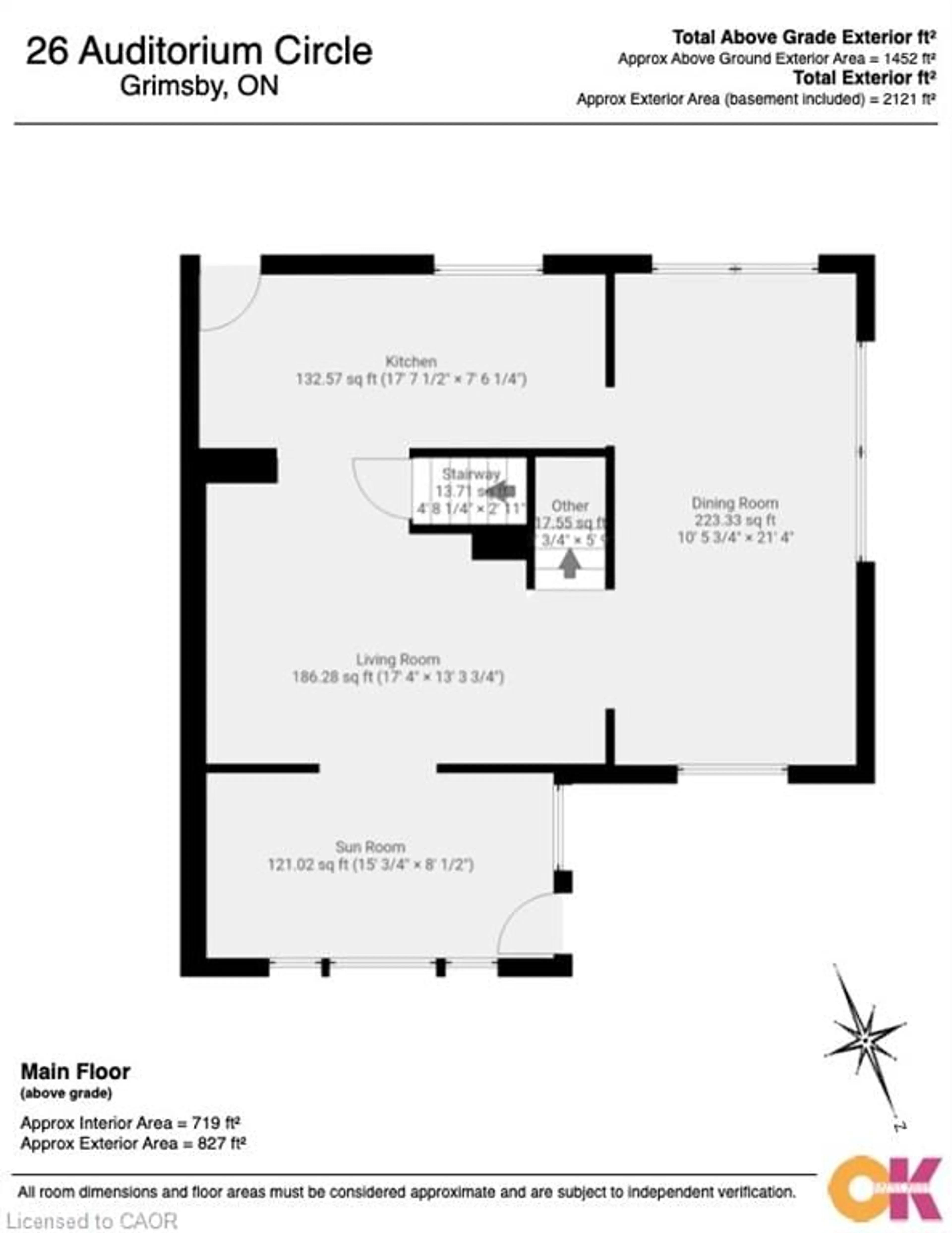 Floor plan for 26 Auditorium Cir, Grimsby Ontario L3M 2R5