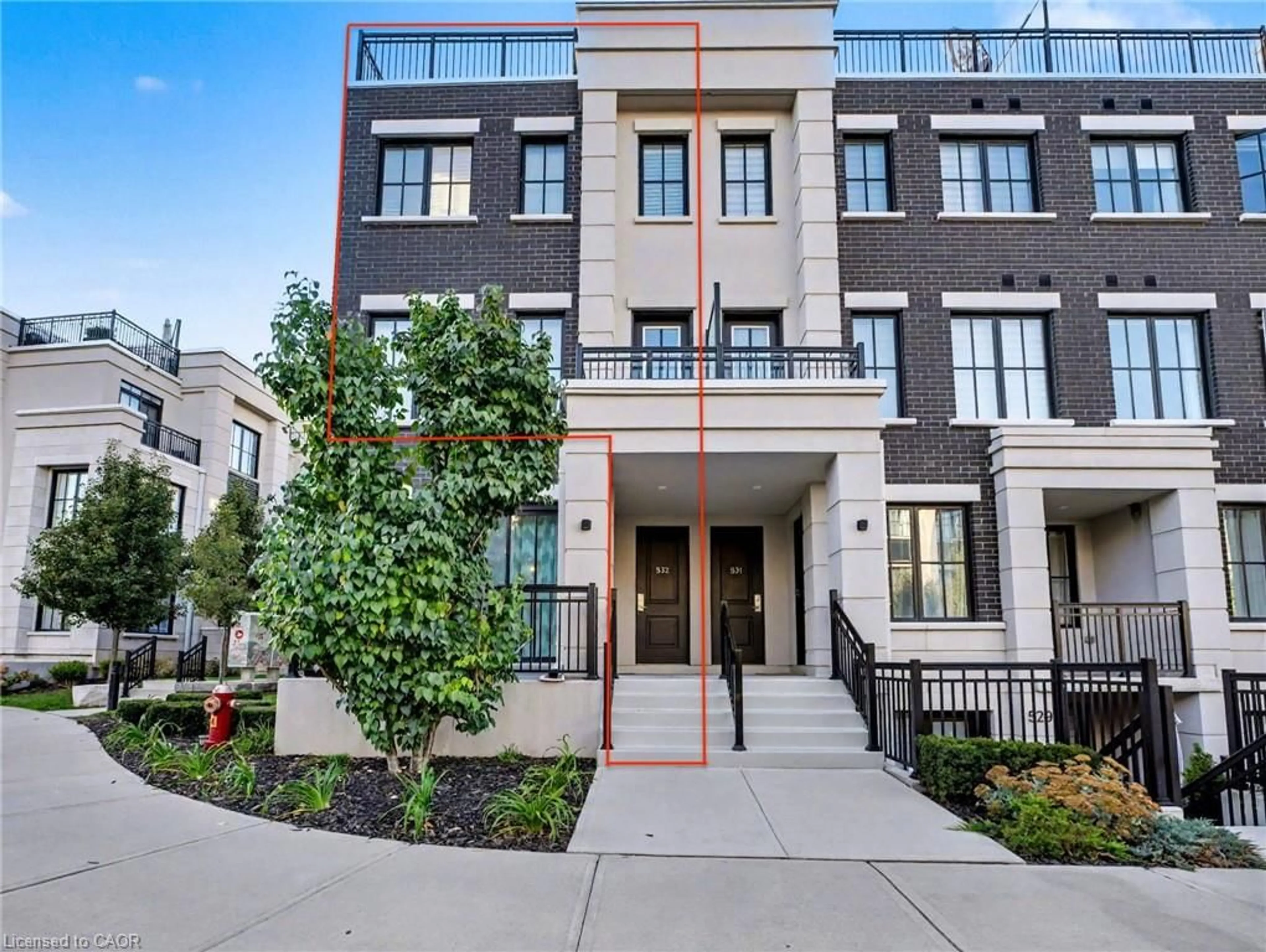 Home with brick exterior material, street for 657 Cricklewood Dr #532, Mississauga Ontario L5G 0B9