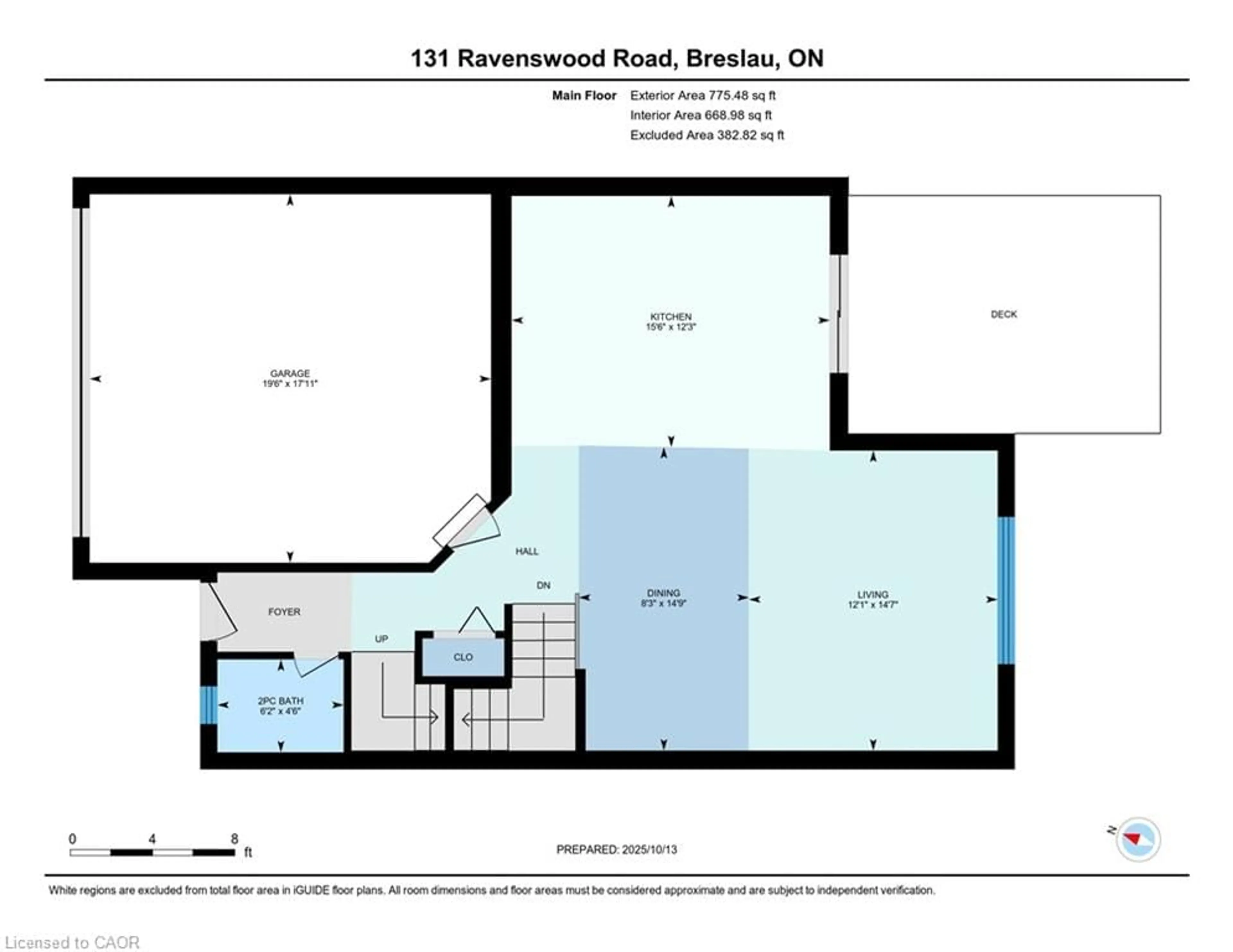 Floor plan for 131 Ravenswood Rd, Woolwich Ontario N0B 1M0
