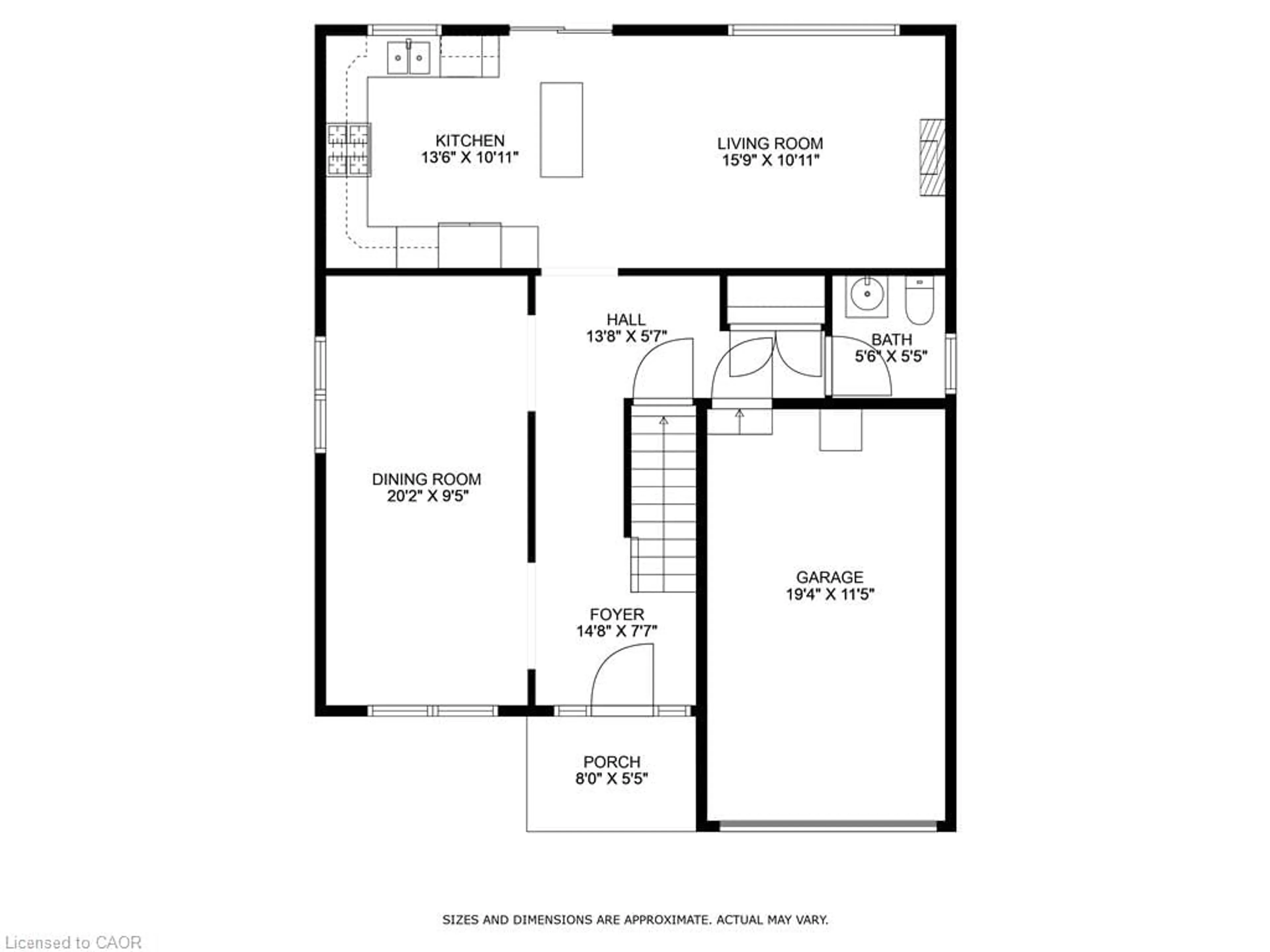 Floor plan for 44 Grassyplain Dr, Hamilton Ontario L0R 1W0