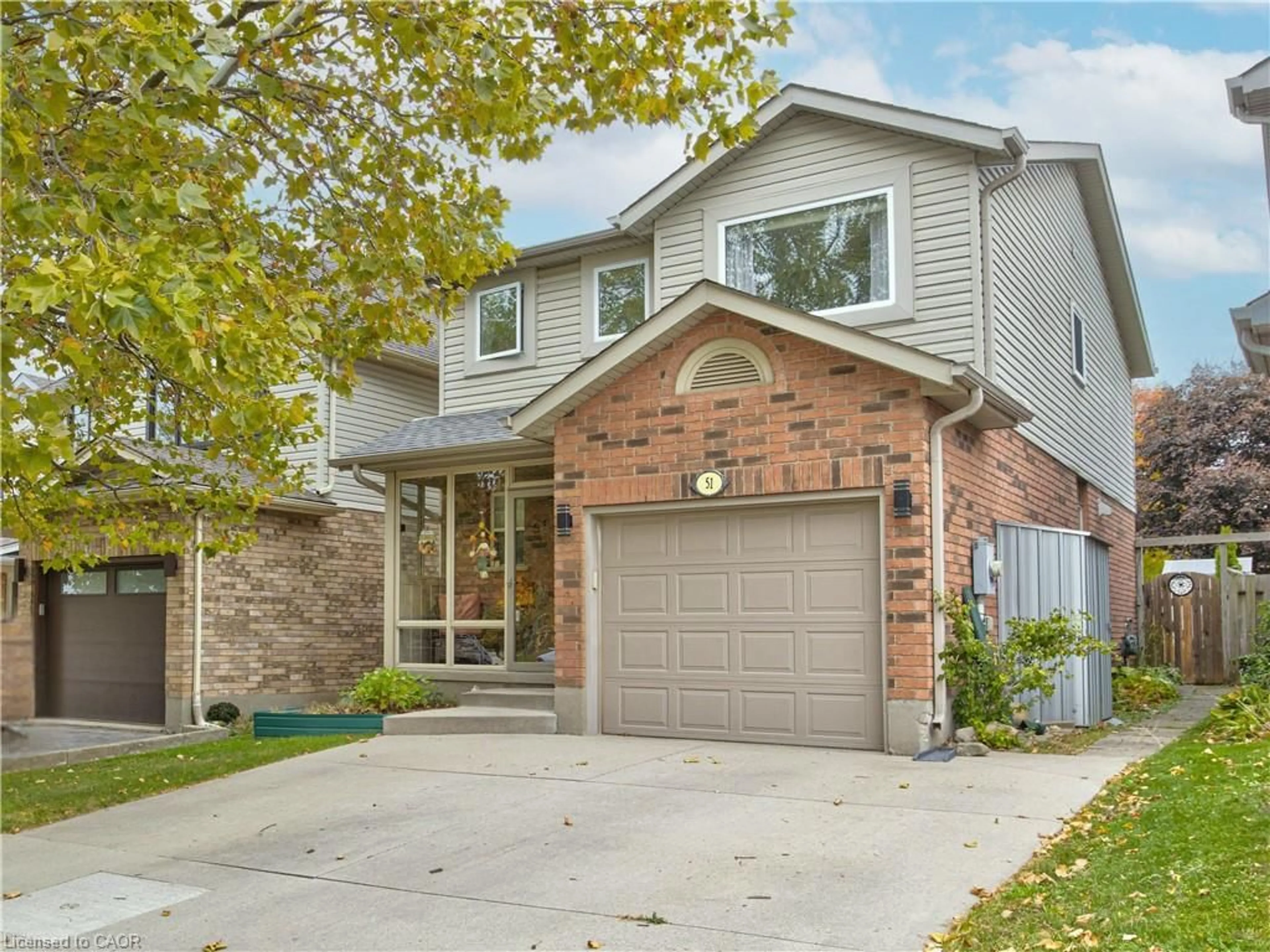 Home with brick exterior material, street for 51 Mcmeeken Dr, Cambridge Ontario N3C 4E4