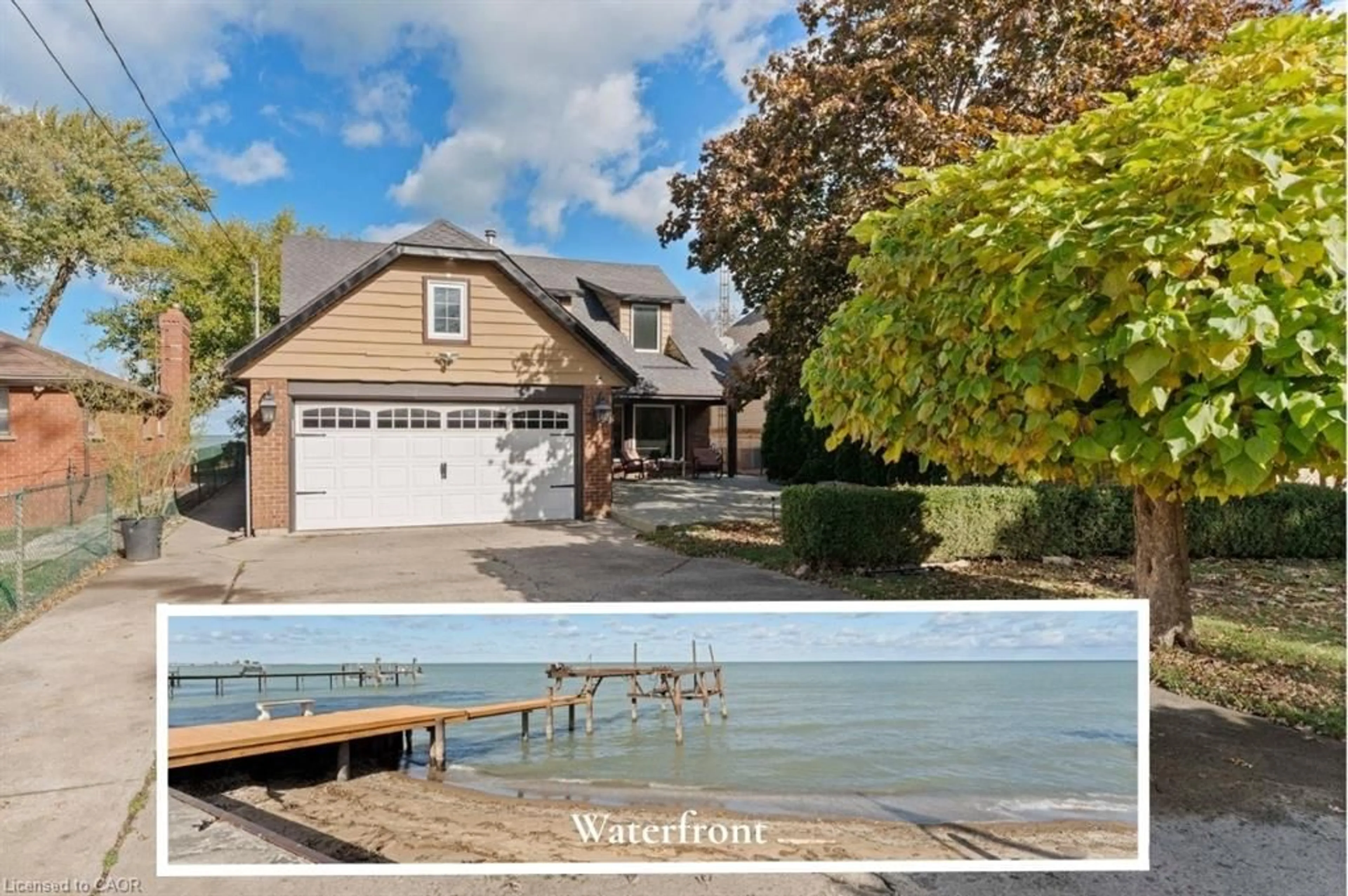 Home with vinyl exterior material, water/lake/river/ocean view for 139 Lakeview Dr, Belle River Ontario N0R 1A0