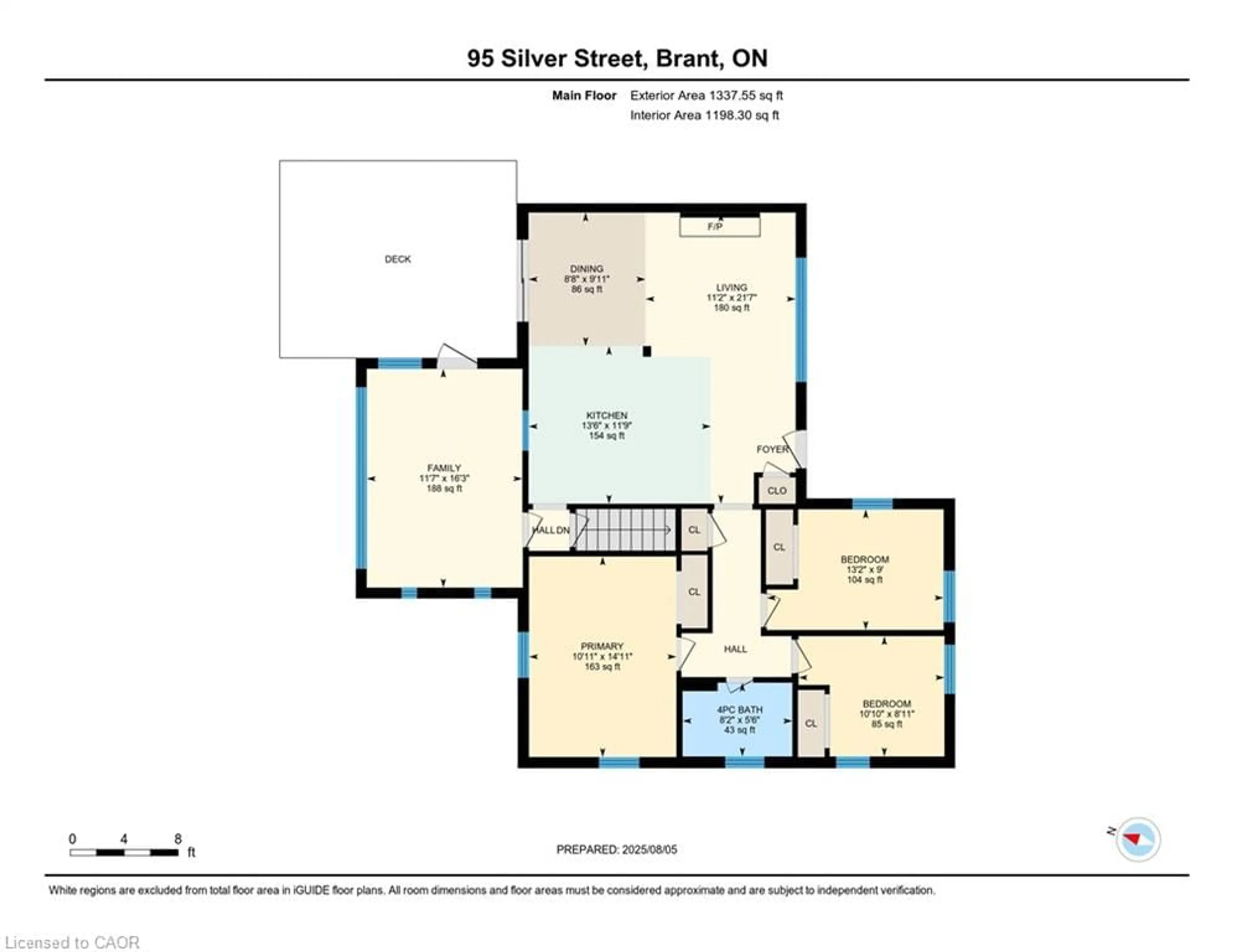 Floor plan for 95 Silver St, Paris Ontario N3L 1T8