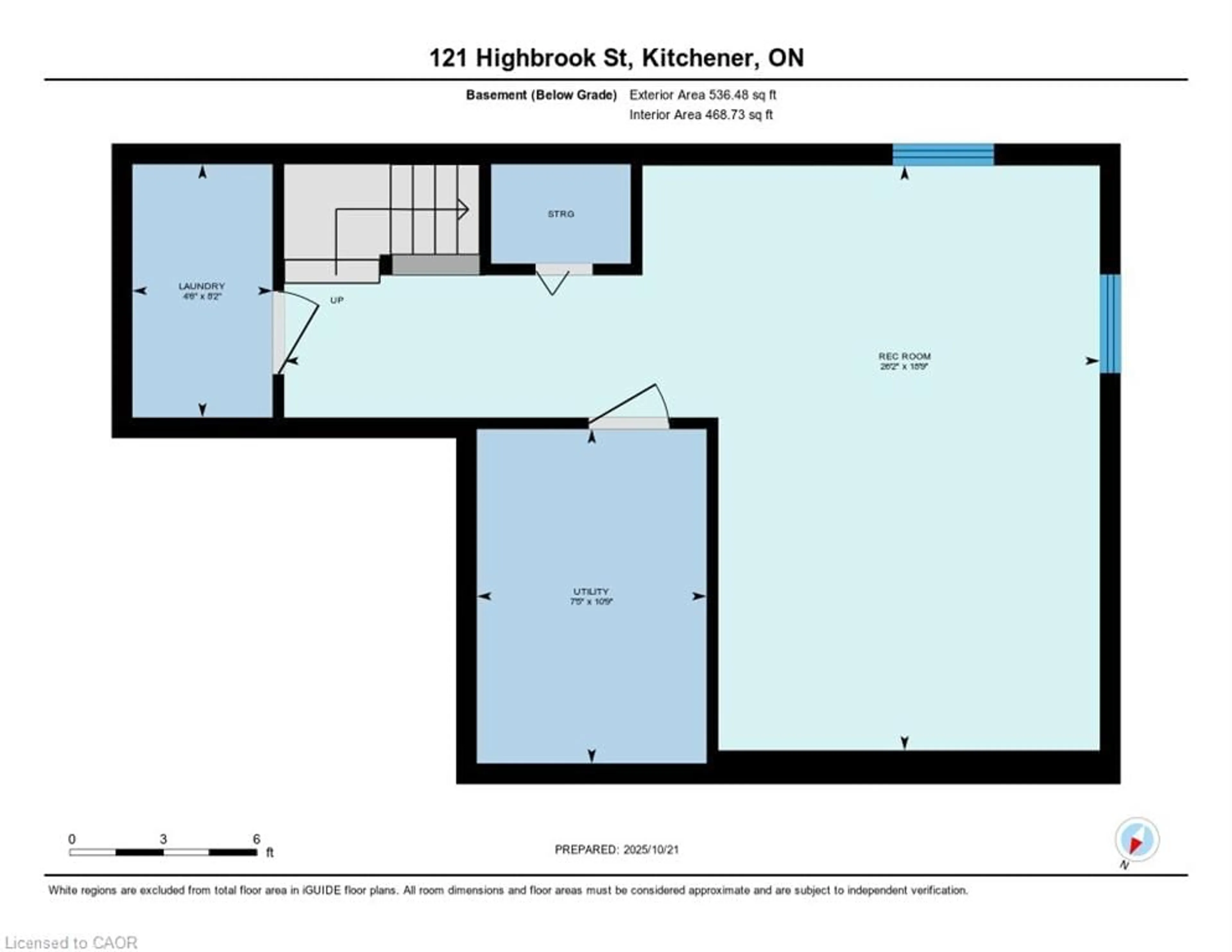Floor plan for 112 Highbrook St, Kitchener Ontario N2E 3P3