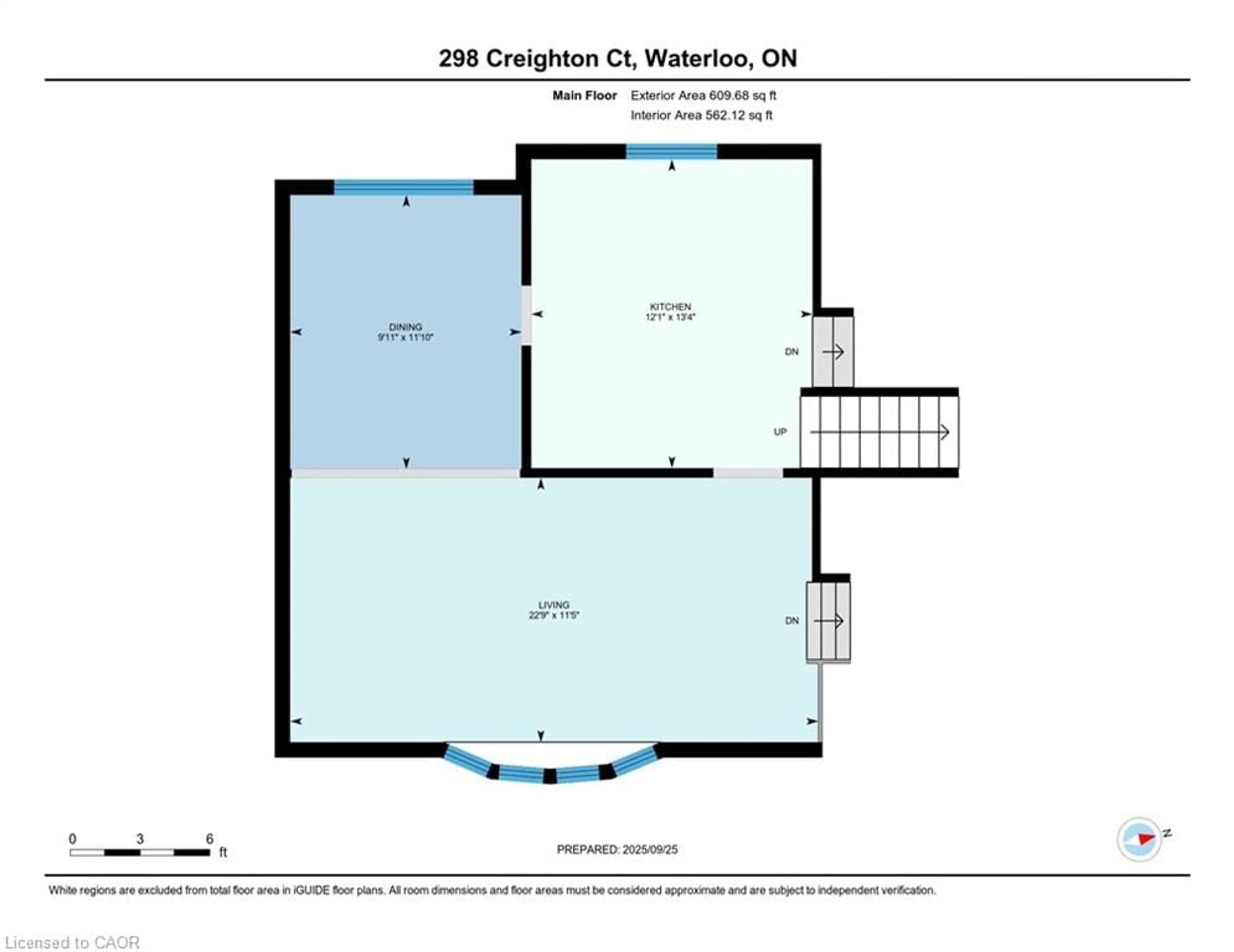 Floor plan for 298 Creighton Crt, Waterloo Ontario N2K 1W6