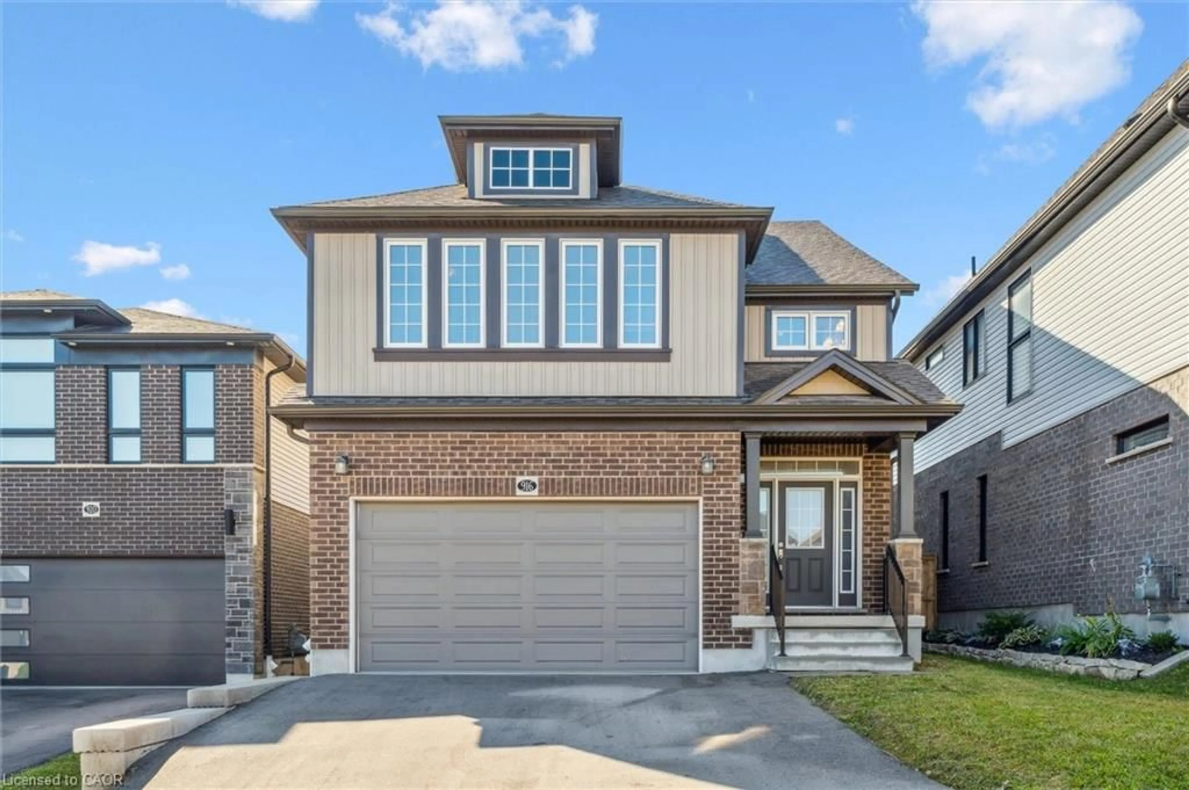 Home with brick exterior material, street for 916 Valencia Crt, Kitchener Ontario N2R 0R5