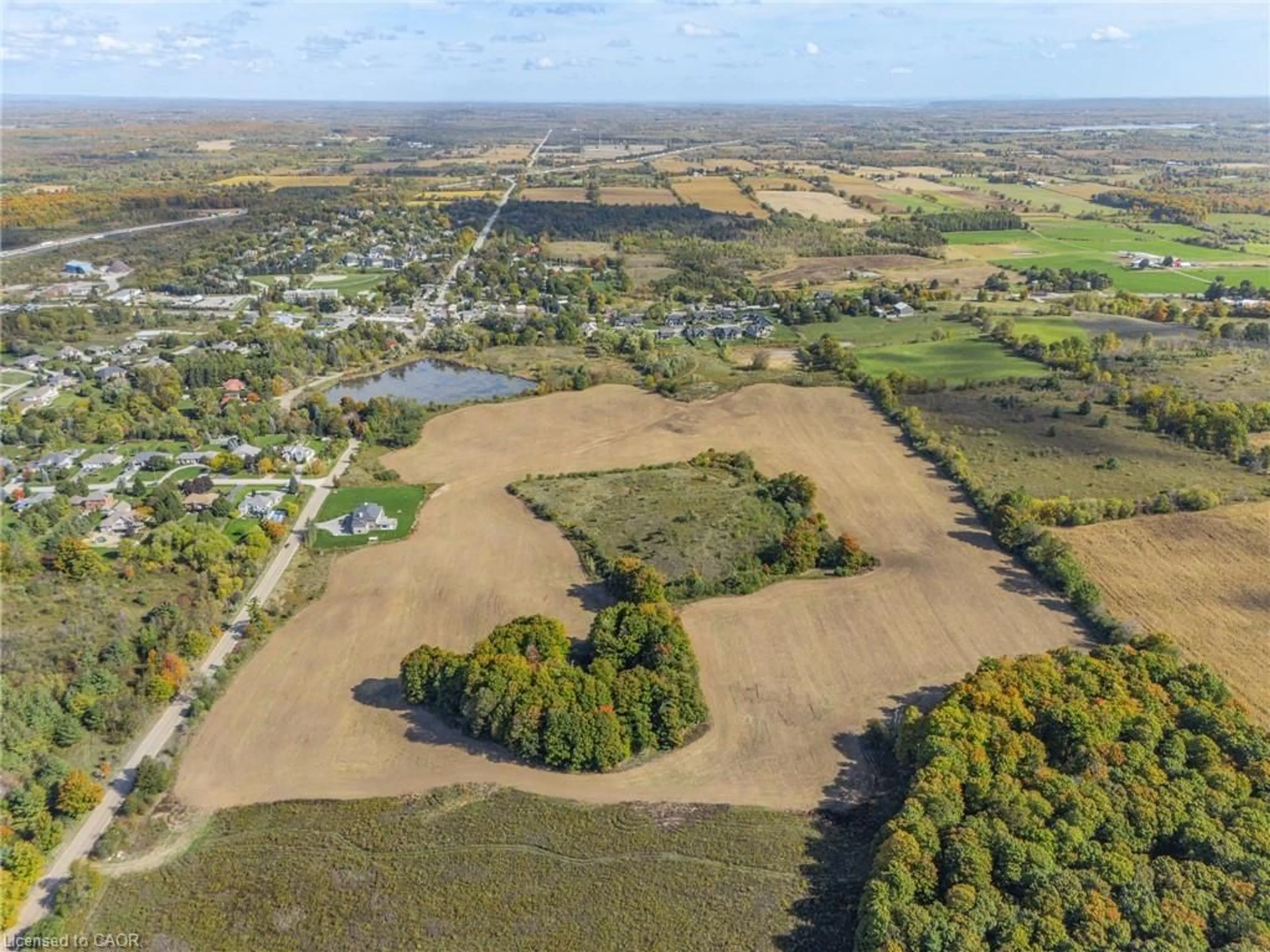 A pic from outside/outdoor area/front of a property/back of a property/a pic from drone, water/lake/river/ocean view for LOT 1 TO 17 PLA Calfass Rd, Morriston Ontario N0B 2C0