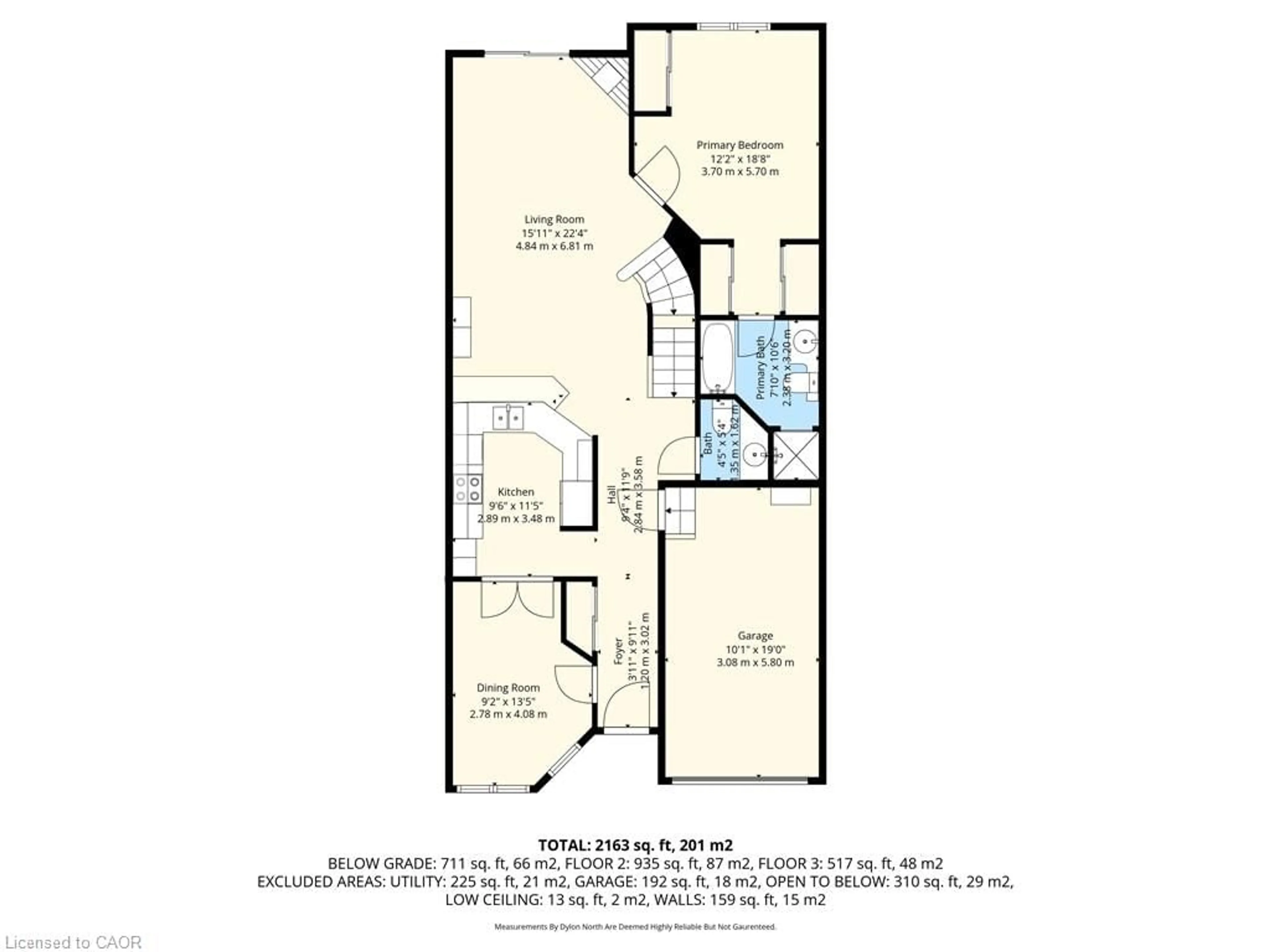 Floor plan for 223 Rebecca St #16, Oakville Ontario L6K 3Y2