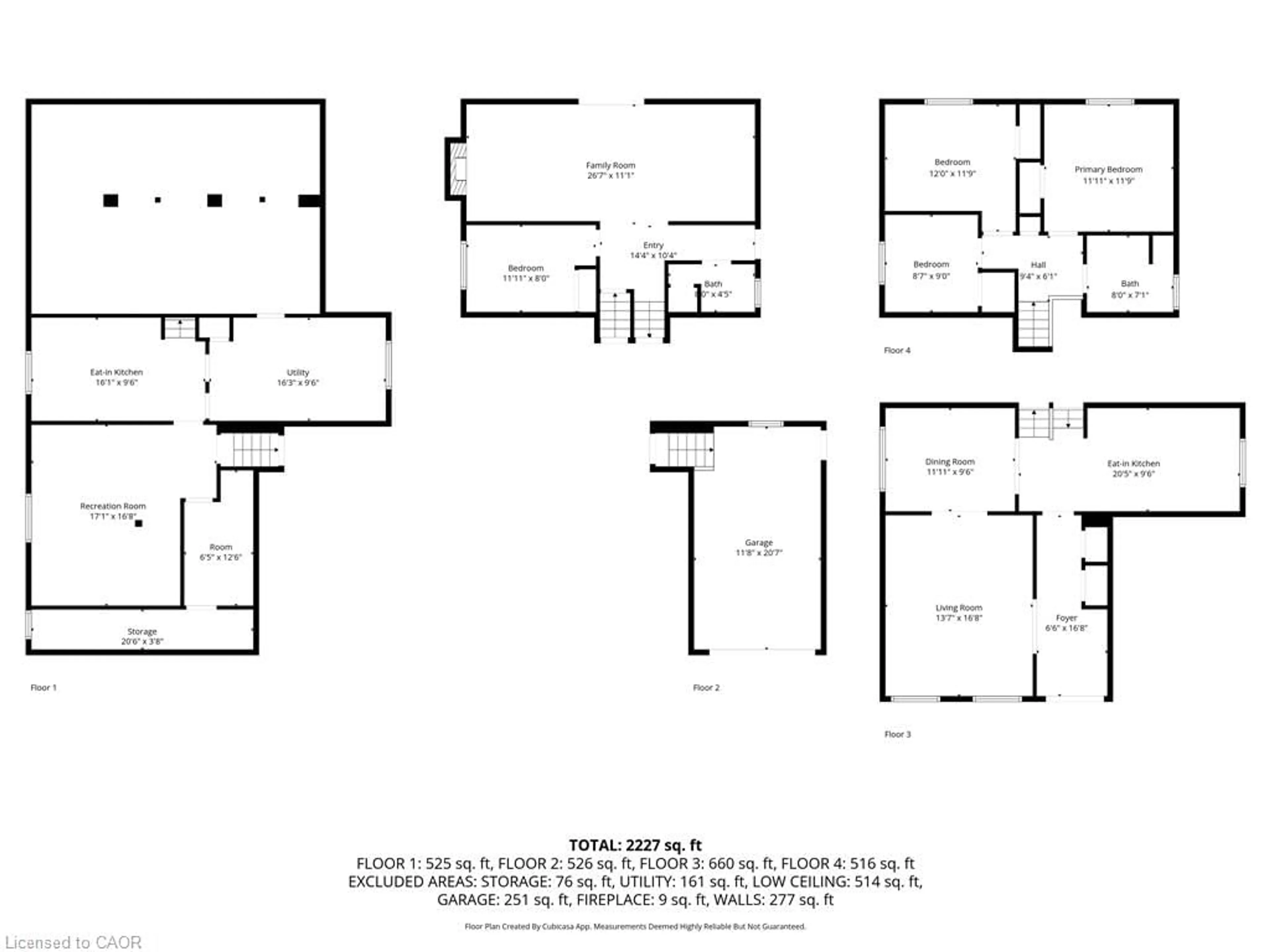 Floor plan for 16 Tara Crt, Hamilton Ontario L8K 6E6