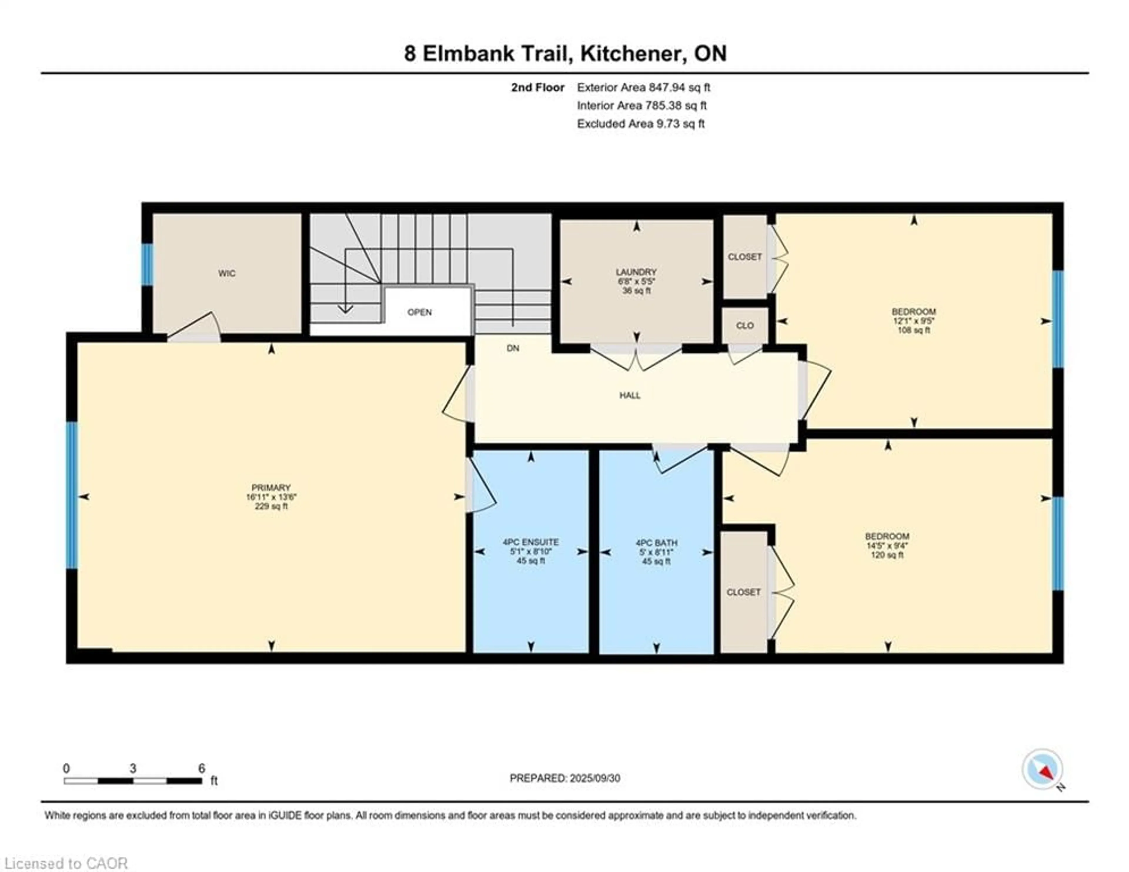 Floor plan for 8 Elmbank Trail, Kitchener Ontario N2R 0B3