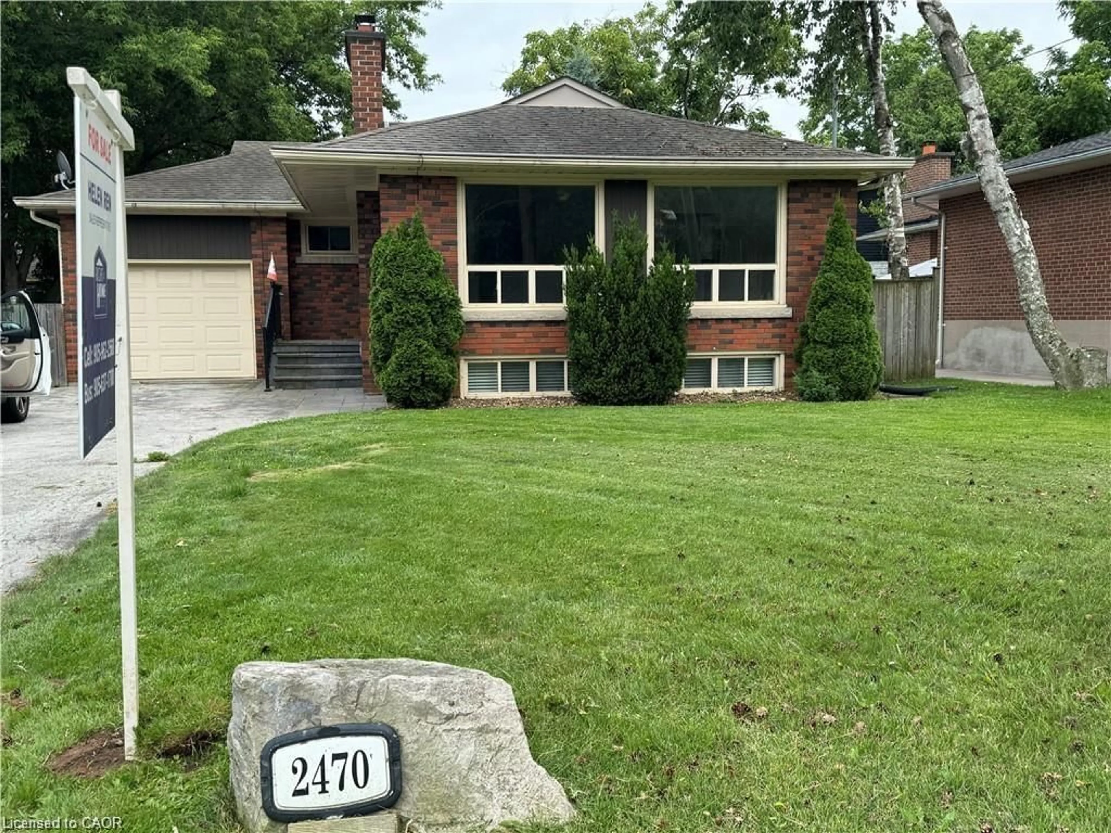 Home with brick exterior material, street for 2470 Rebecca St, Oakville Ontario L6L 2B2