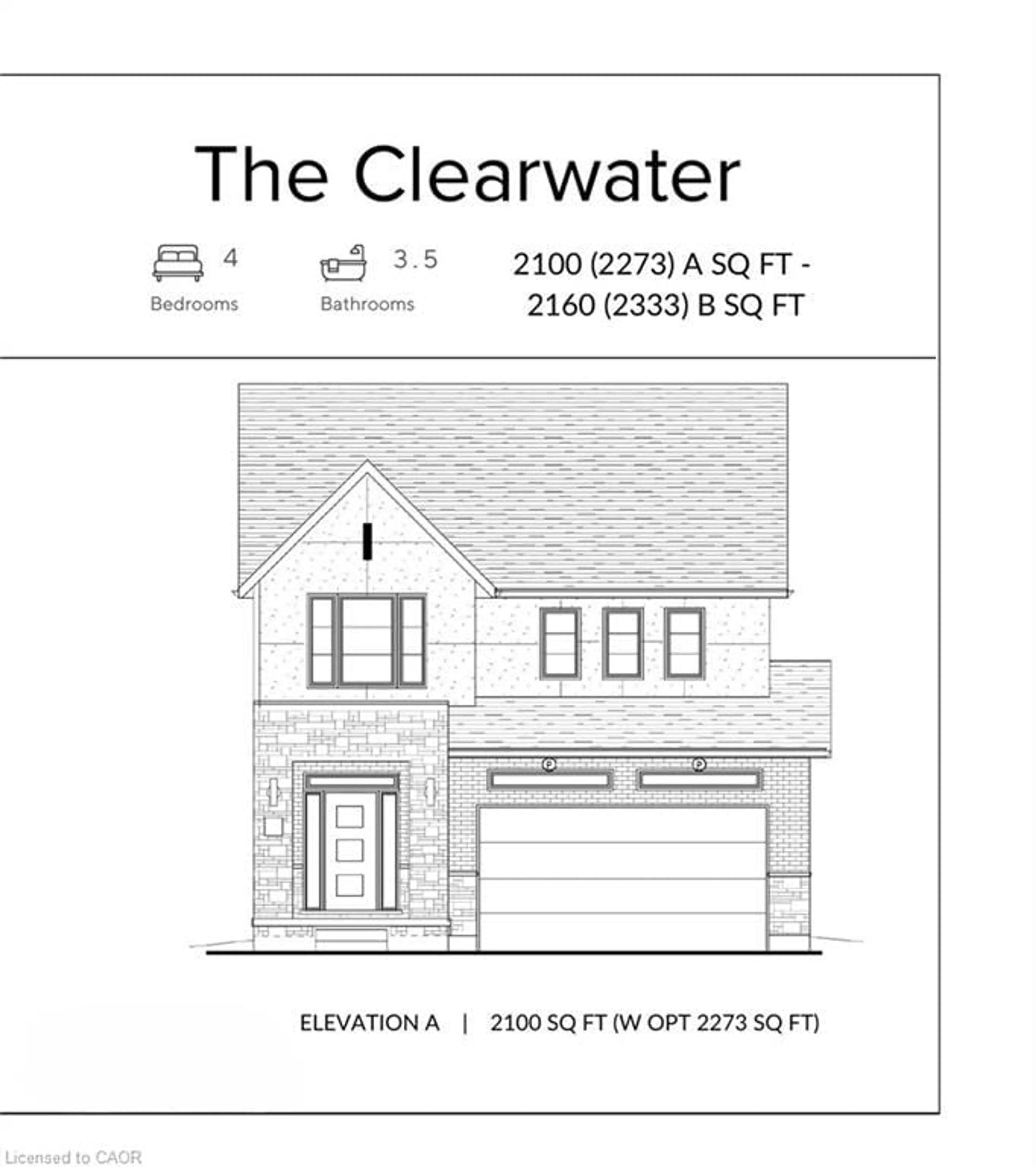 Floor plan for 70 Balsam Poplar St, Waterloo Ontario N2V 0H6