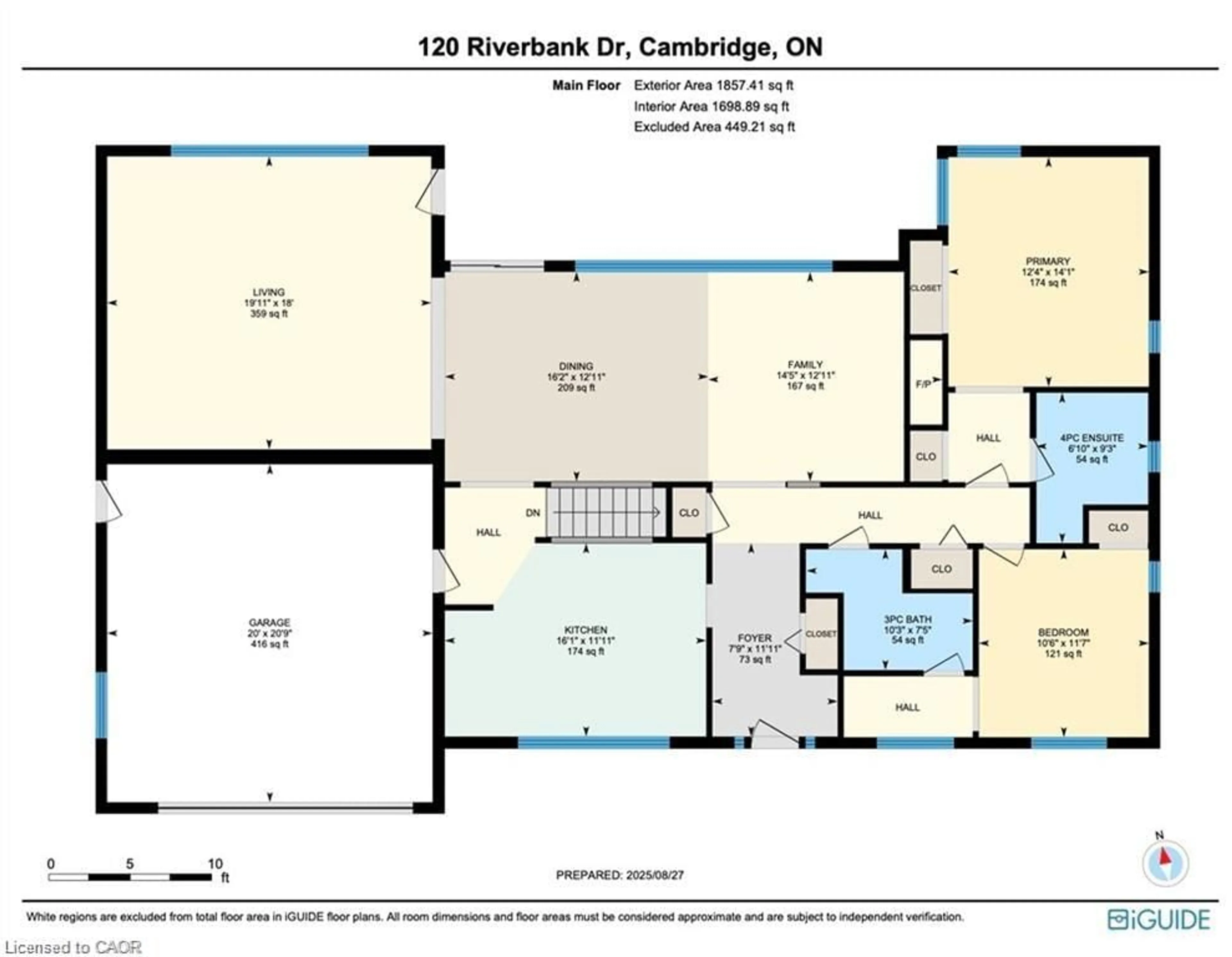 Floor plan for 120 Riverbank Dr, Cambridge Ontario N3H 4R6