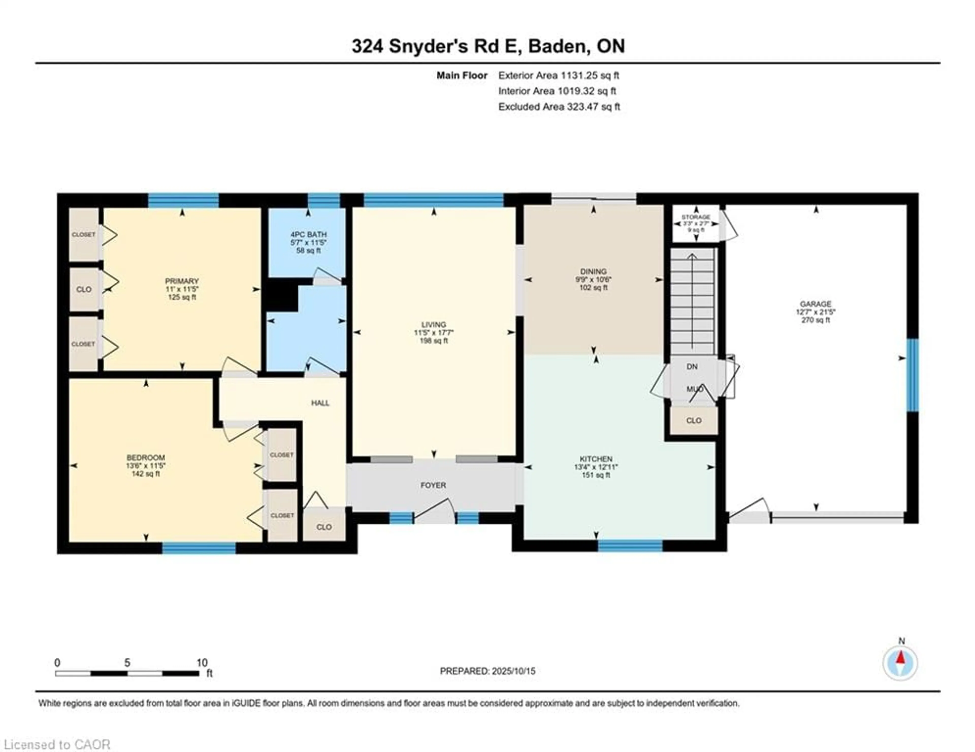 Floor plan for 324 Snyder's Rd, Baden Ontario N3A 2V7
