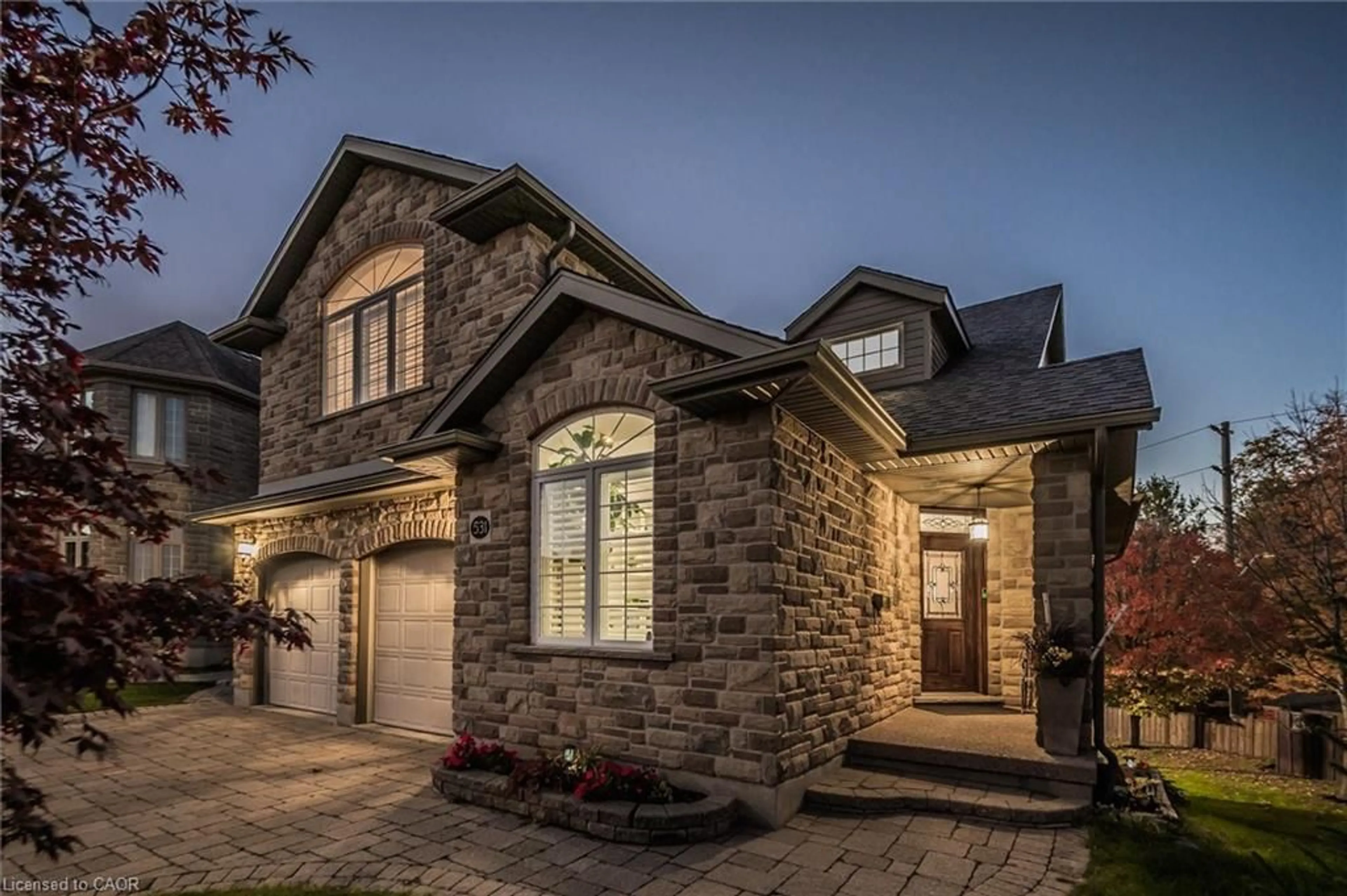 Home with brick exterior material, street for 531 Wood Nettle Way, Waterloo Ontario N2V 2X9
