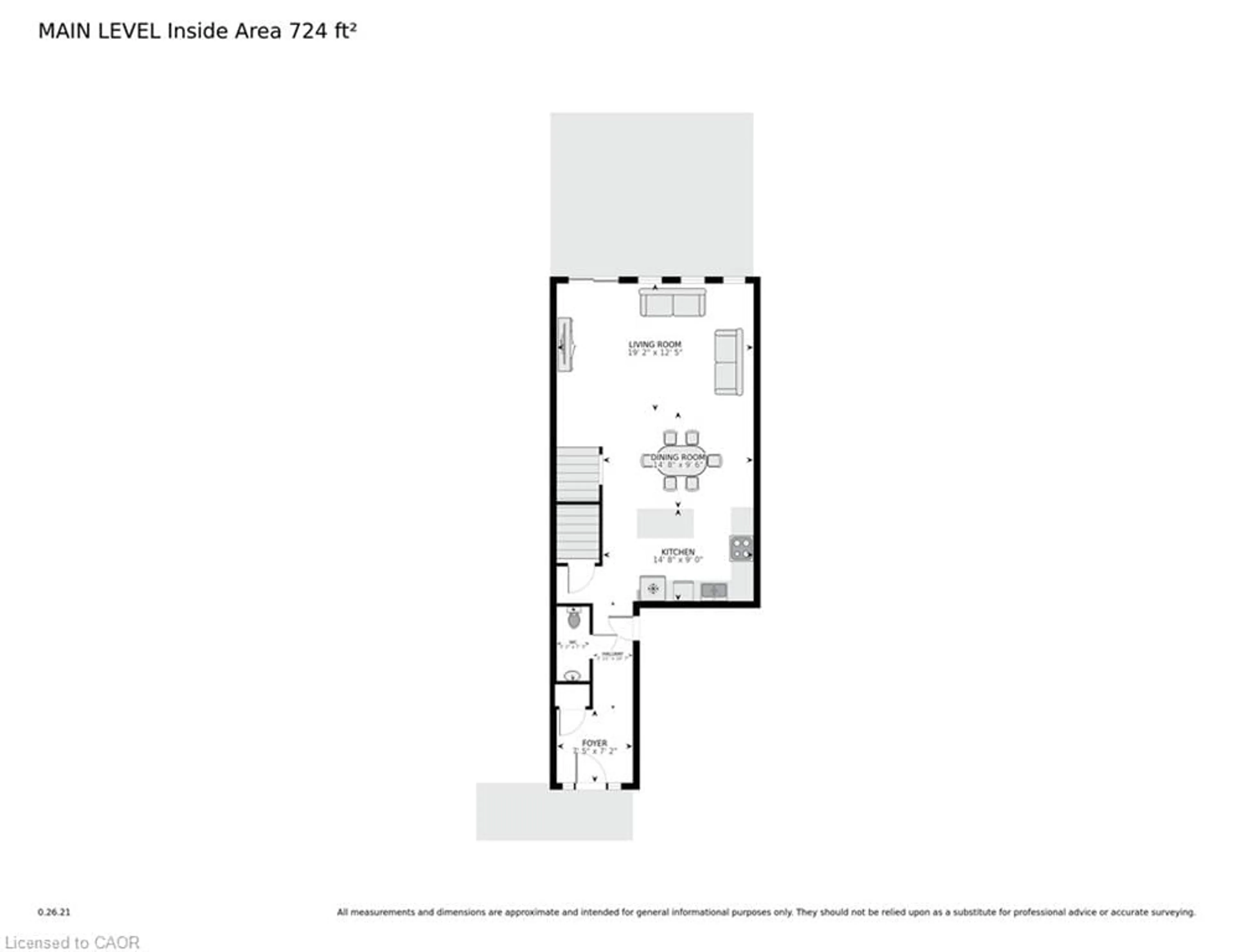 Floor plan for 134 Hollybrook Trail, Kitchener Ontario N2R 0M7