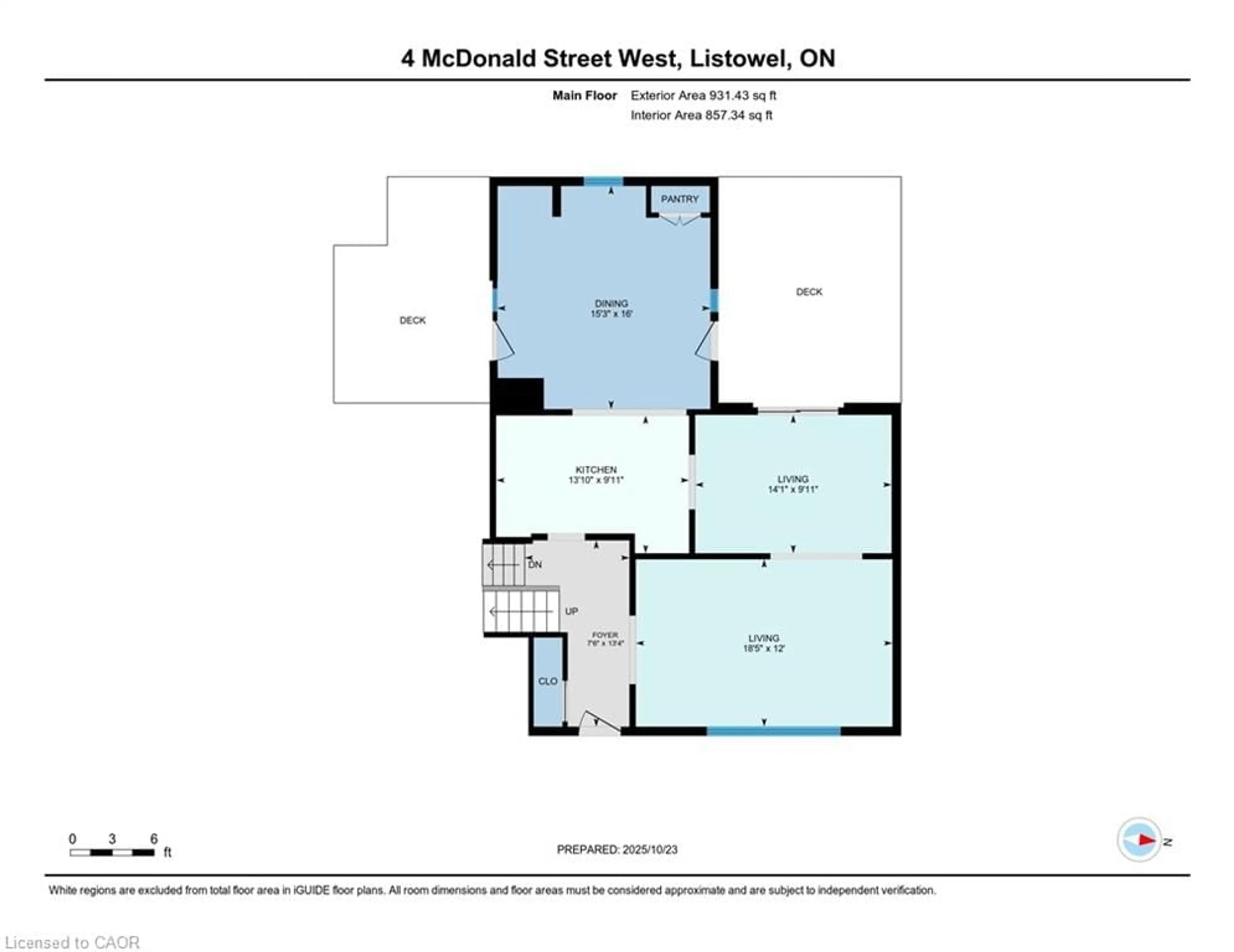 Floor plan for 4 Mcdonald St, Listowel Ontario N4W 1K4