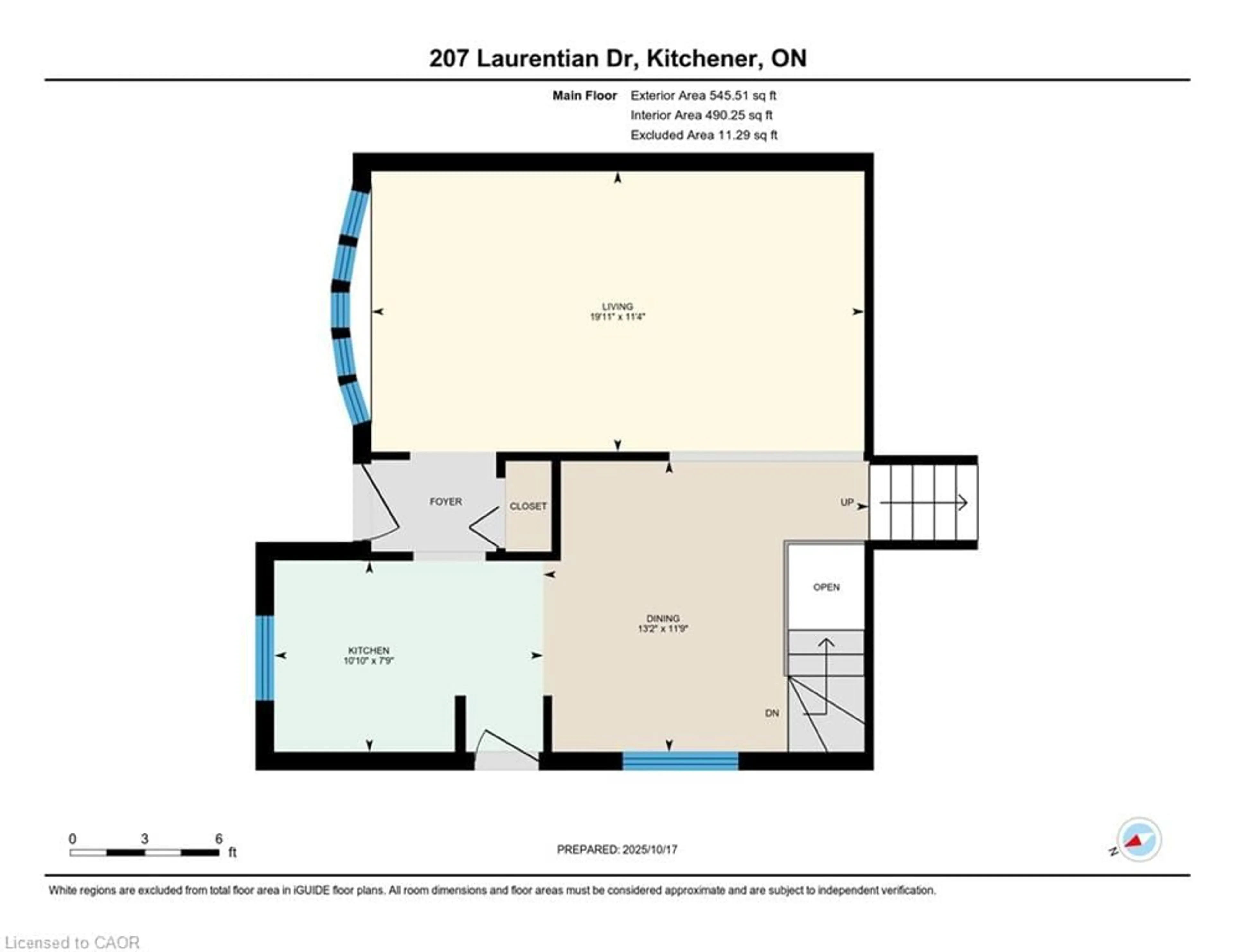 Floor plan for 207 Laurentian Dr, Kitchener Ontario N2E 2G5