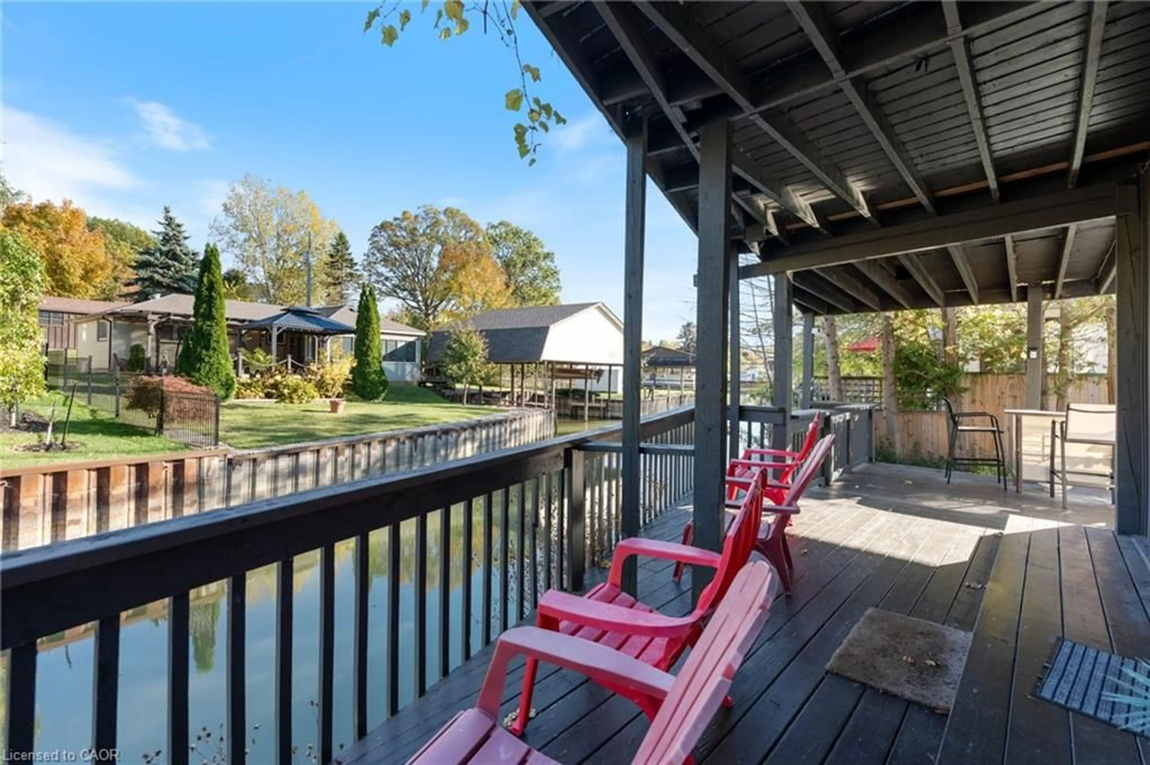 Patio, water/lake/river/ocean view for 52 River Dr, Port Dover Ontario N0A 1N7