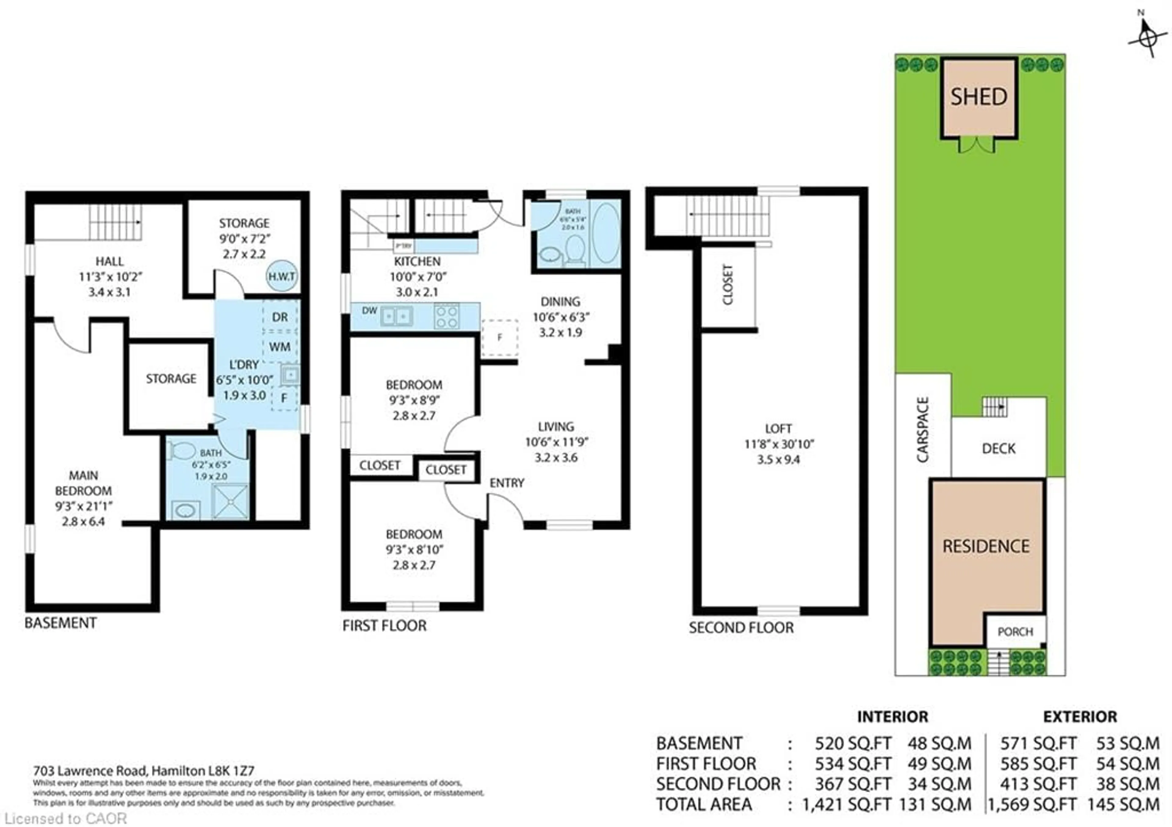 Floor plan for 703 Lawrence Rd, Hamilton Ontario L8K 1Z7