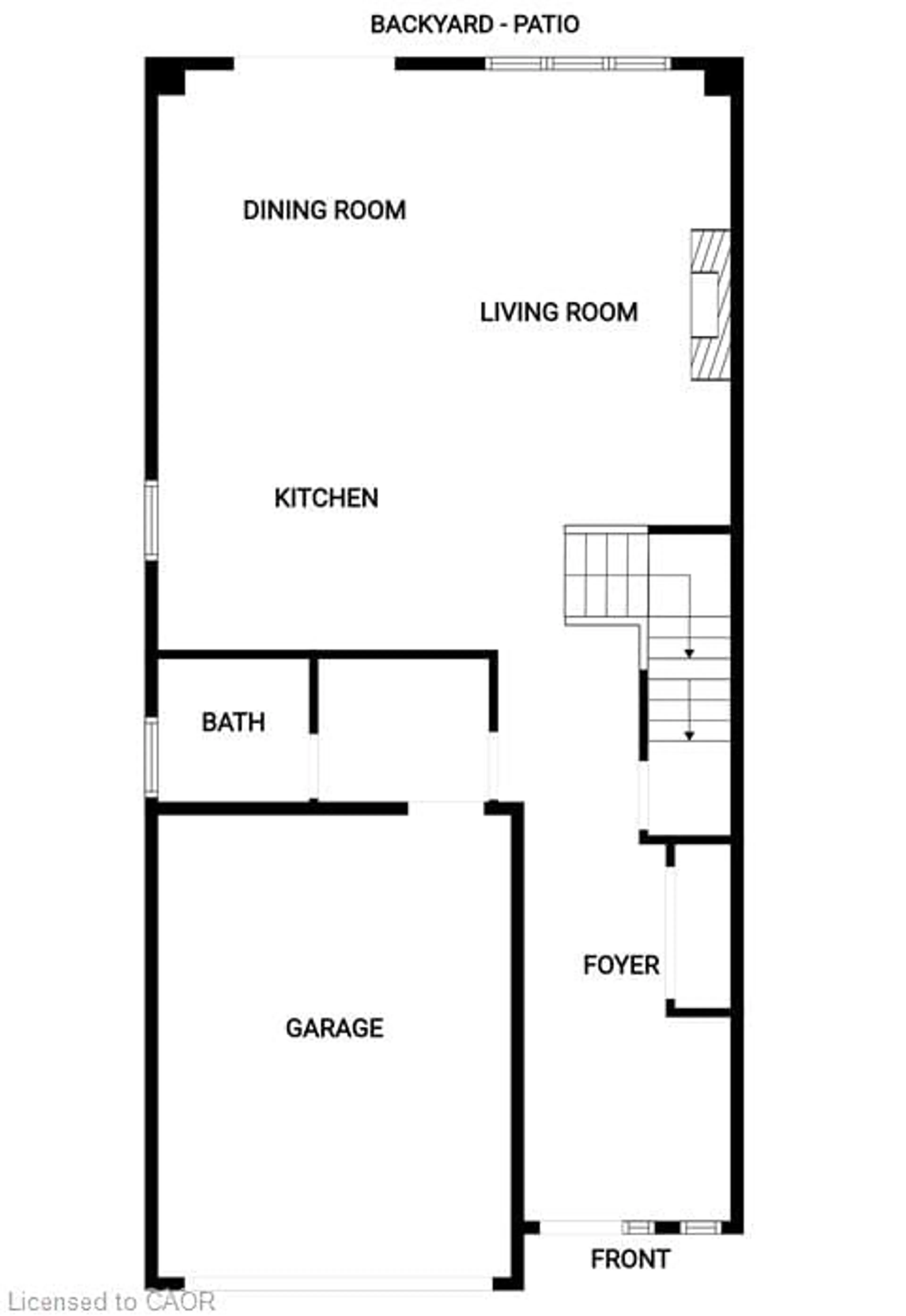 Floor plan for 100 Bedrock Dr, Hamilton Ontario L8J 0K6