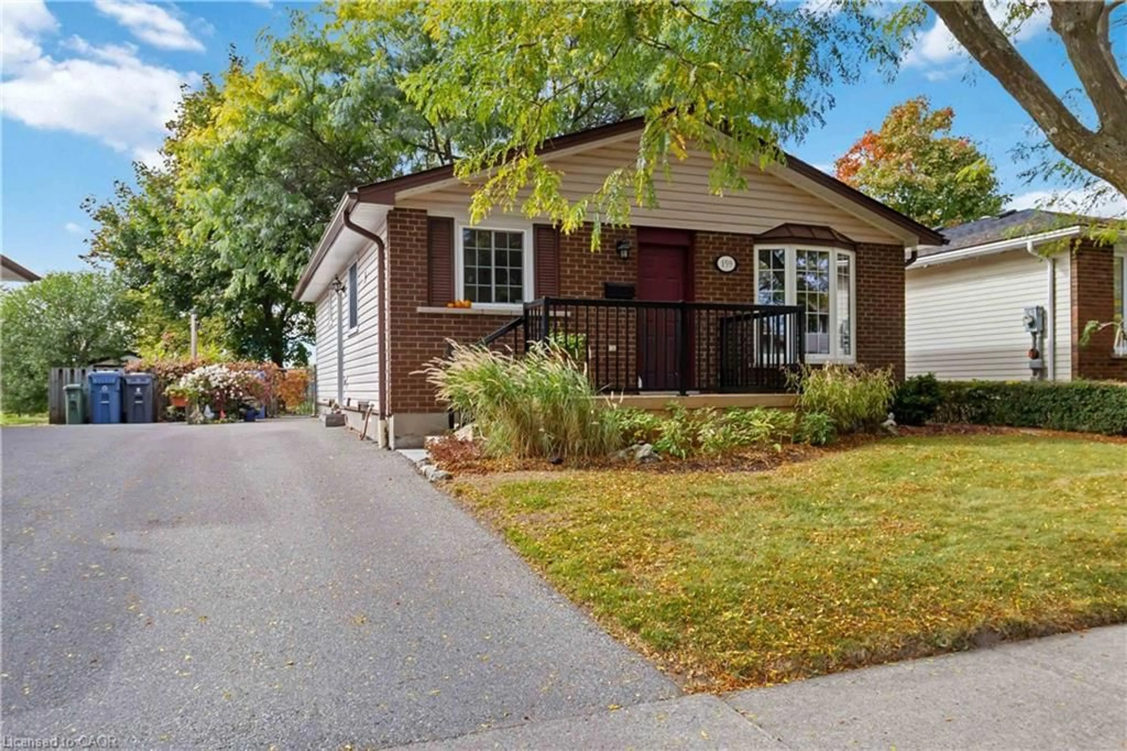 Home with vinyl exterior material, street for 159 Hadati Rd, Guelph Ontario N1E 6N3