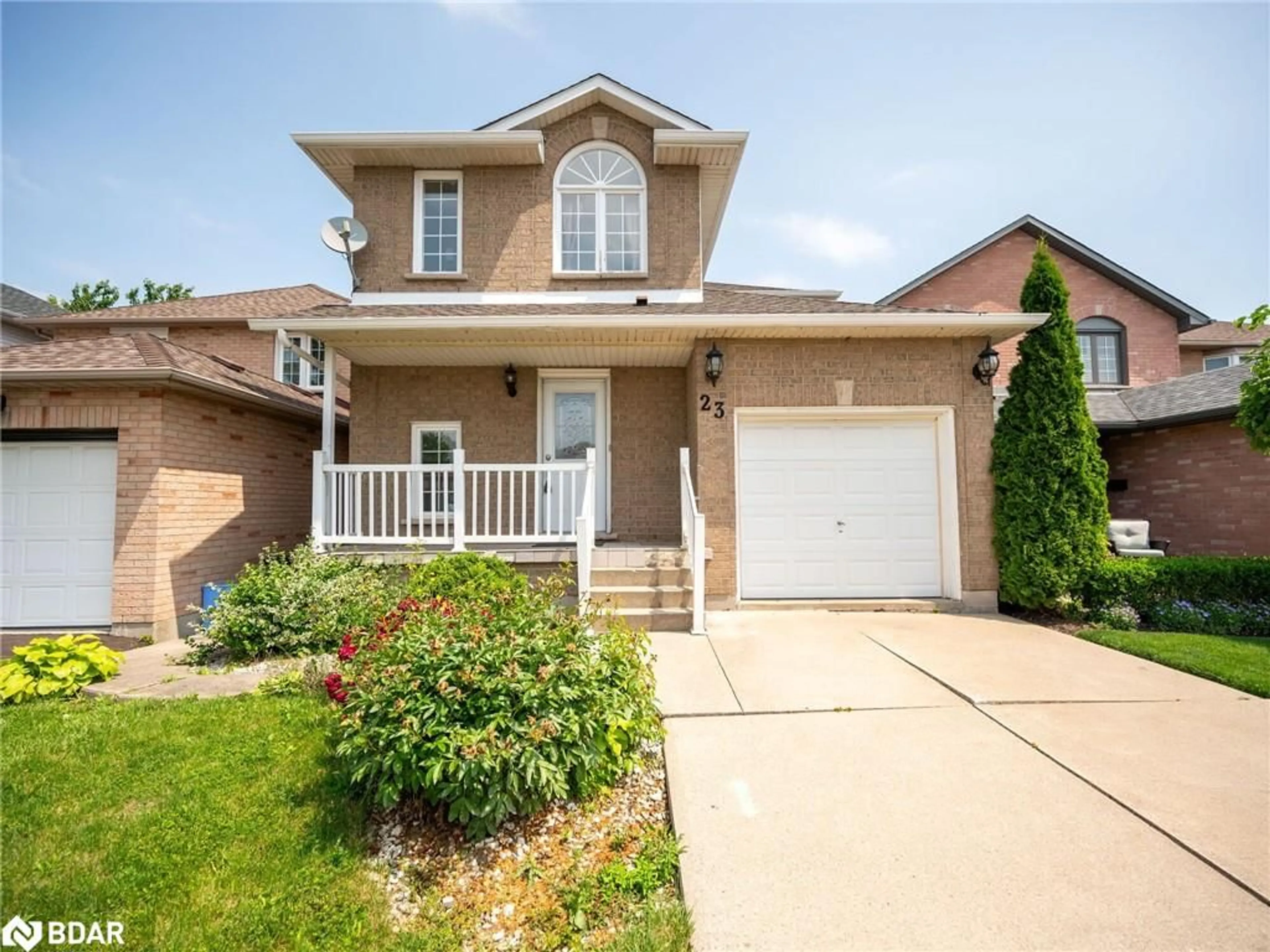 Home with brick exterior material, street for 23 Beaverton Dr, Hamilton Ontario L8W 3K9