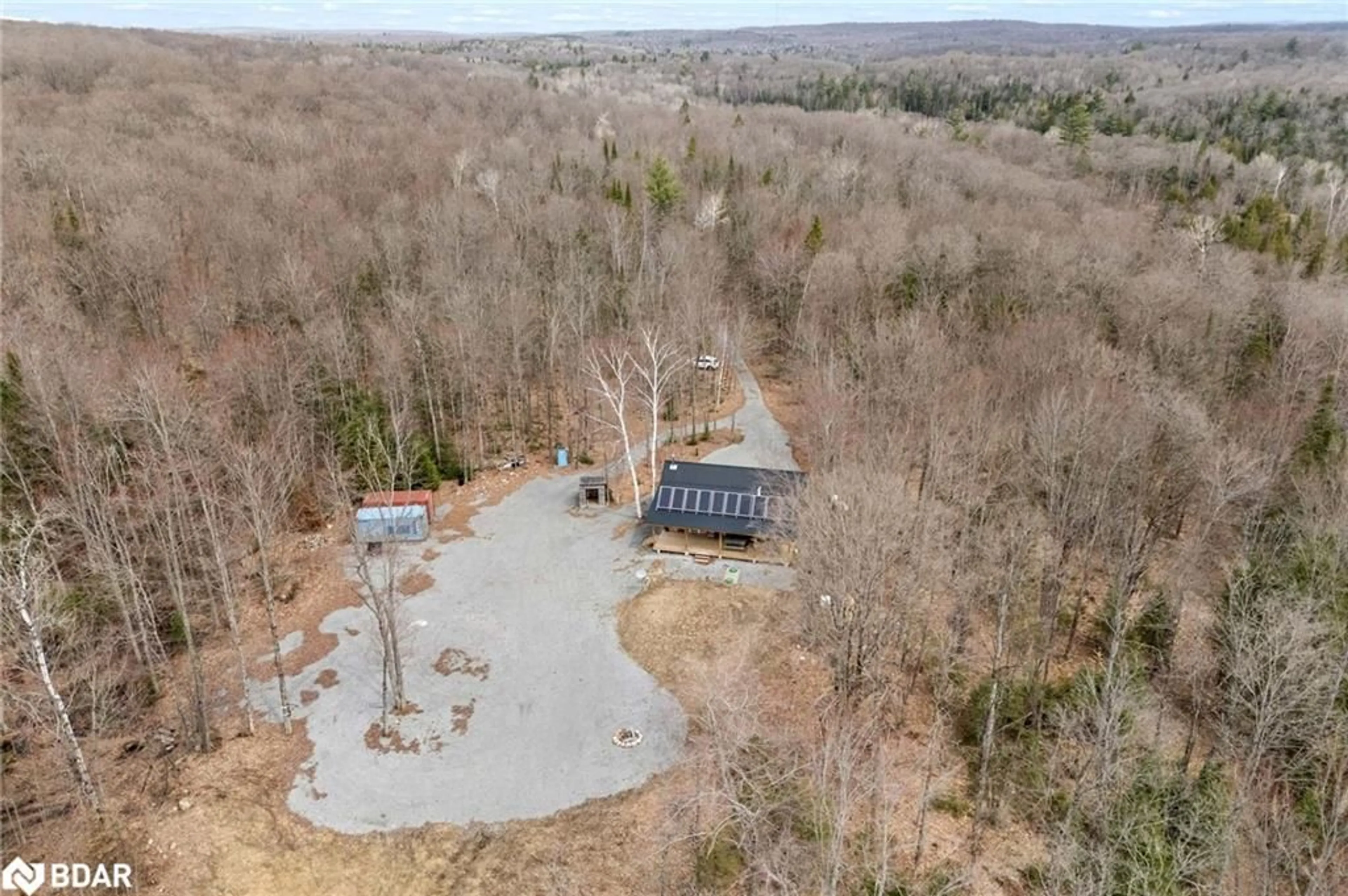 A pic from outside/outdoor area/front of a property/back of a property/a pic from drone, unknown for 2075 Dyno Rd, Cardiff Ontario K0L 1M0