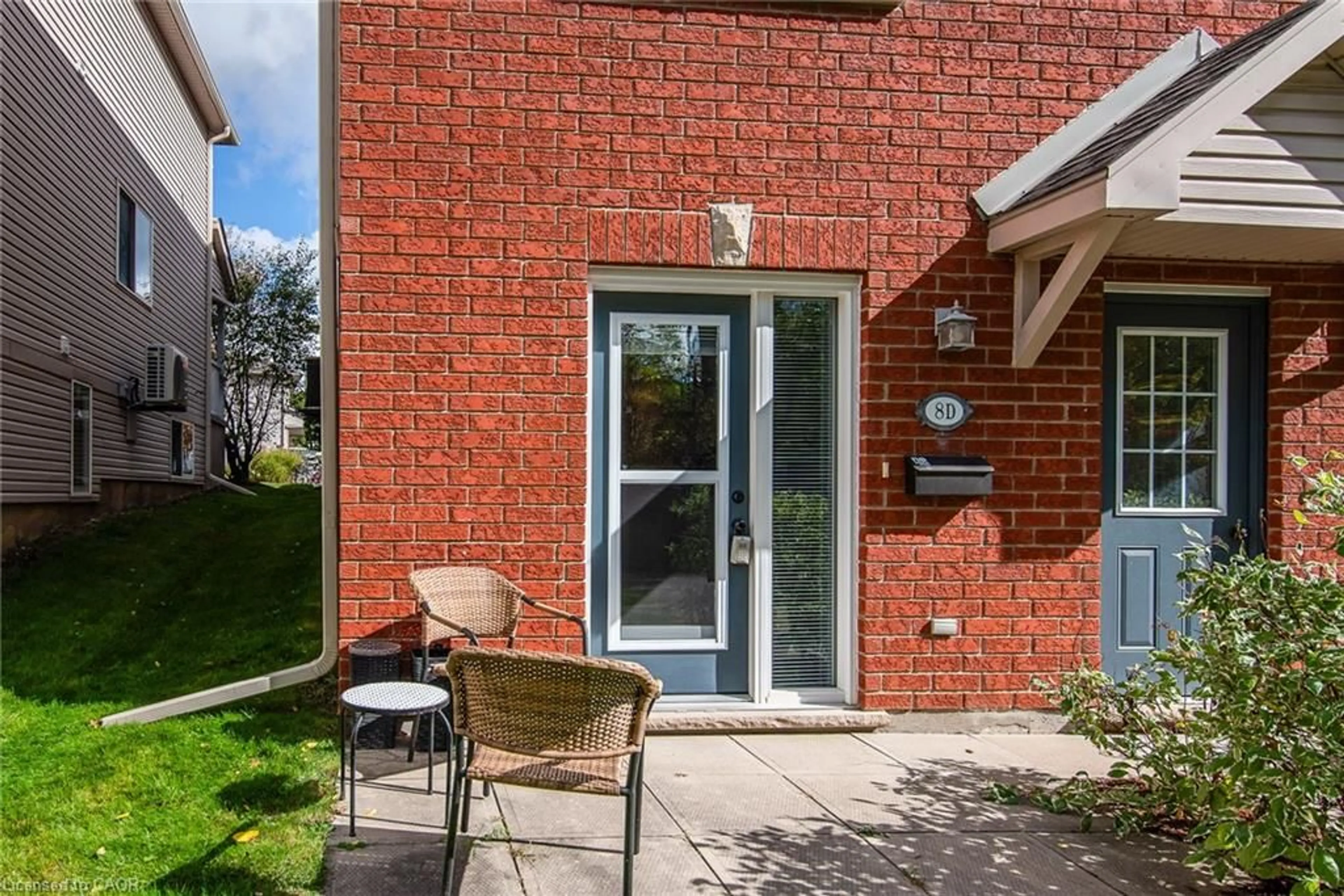 Patio, street for 139 Brighton St #8D, Waterloo Ontario N2J 4Z5