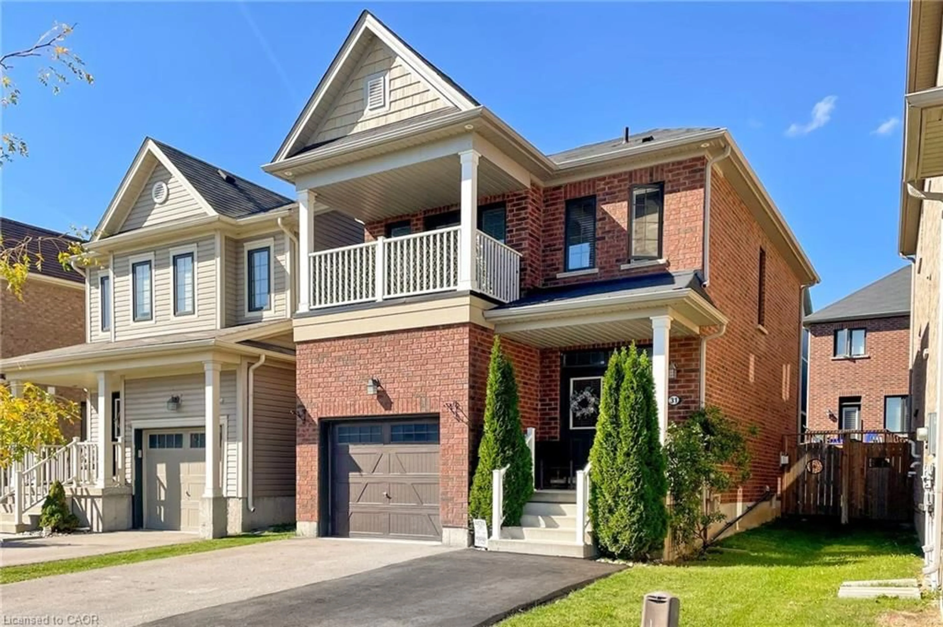 Home with brick exterior material, street for 31 Galloway Ave, Caledonia Ontario N3W 0B5