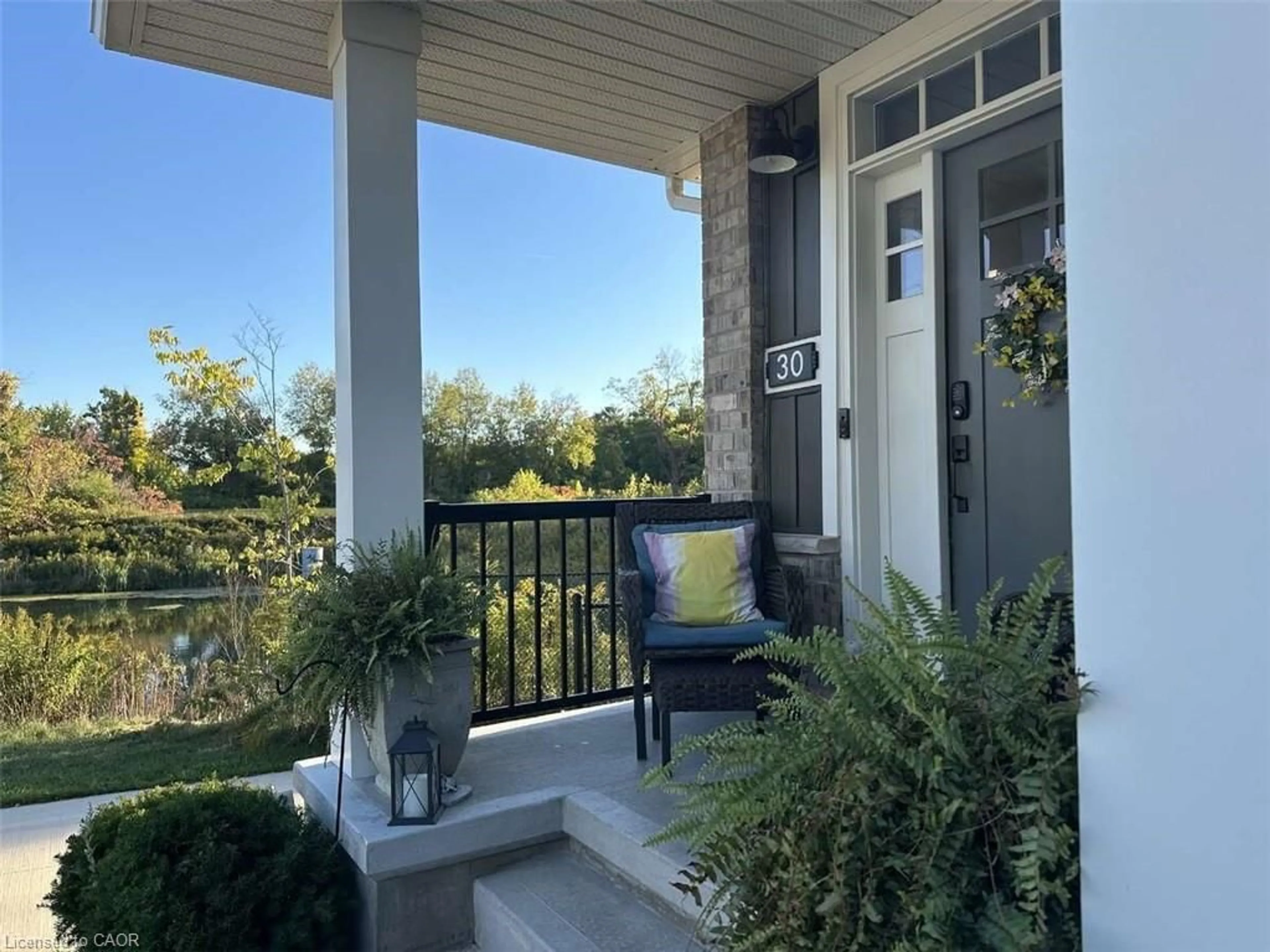 Patio, water/lake/river/ocean view for 30 Livingston Dr, Tillsonburg Ontario N4G 0J3