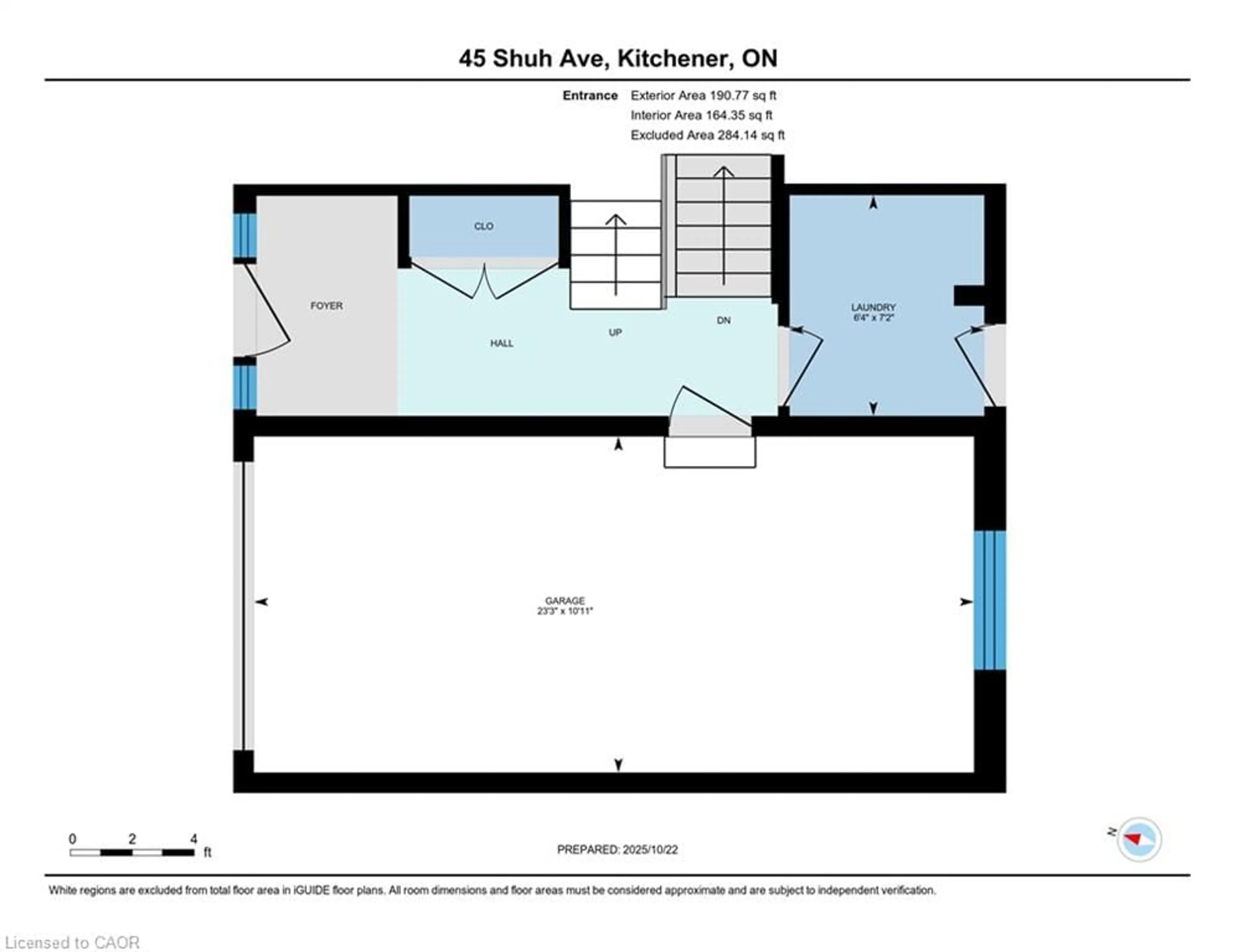 Floor plan for 45 Shuh Ave, Kitchener Ontario N2A 2Y1