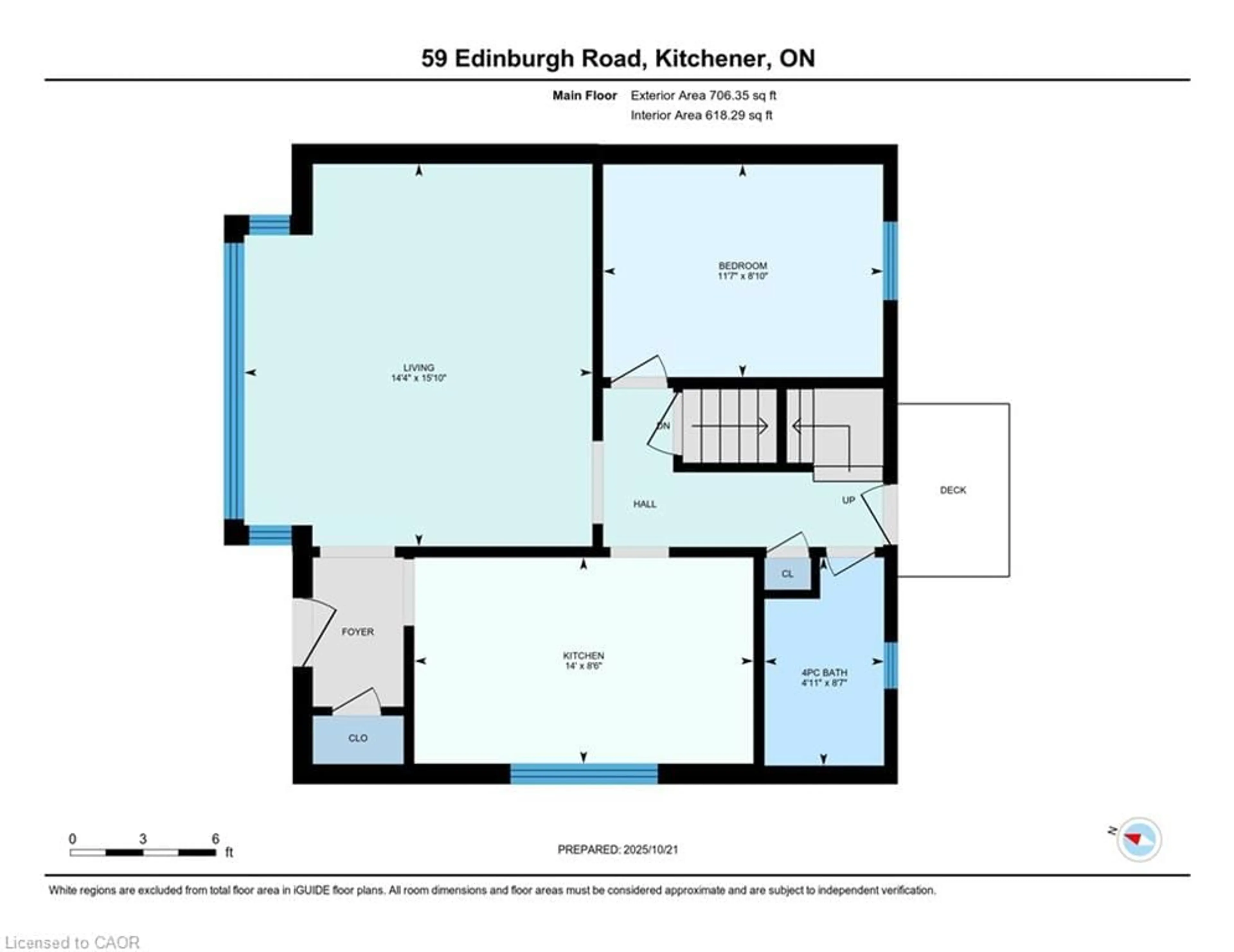 Floor plan for 59 Edinburgh Rd, Kitchener Ontario N2B 1M4