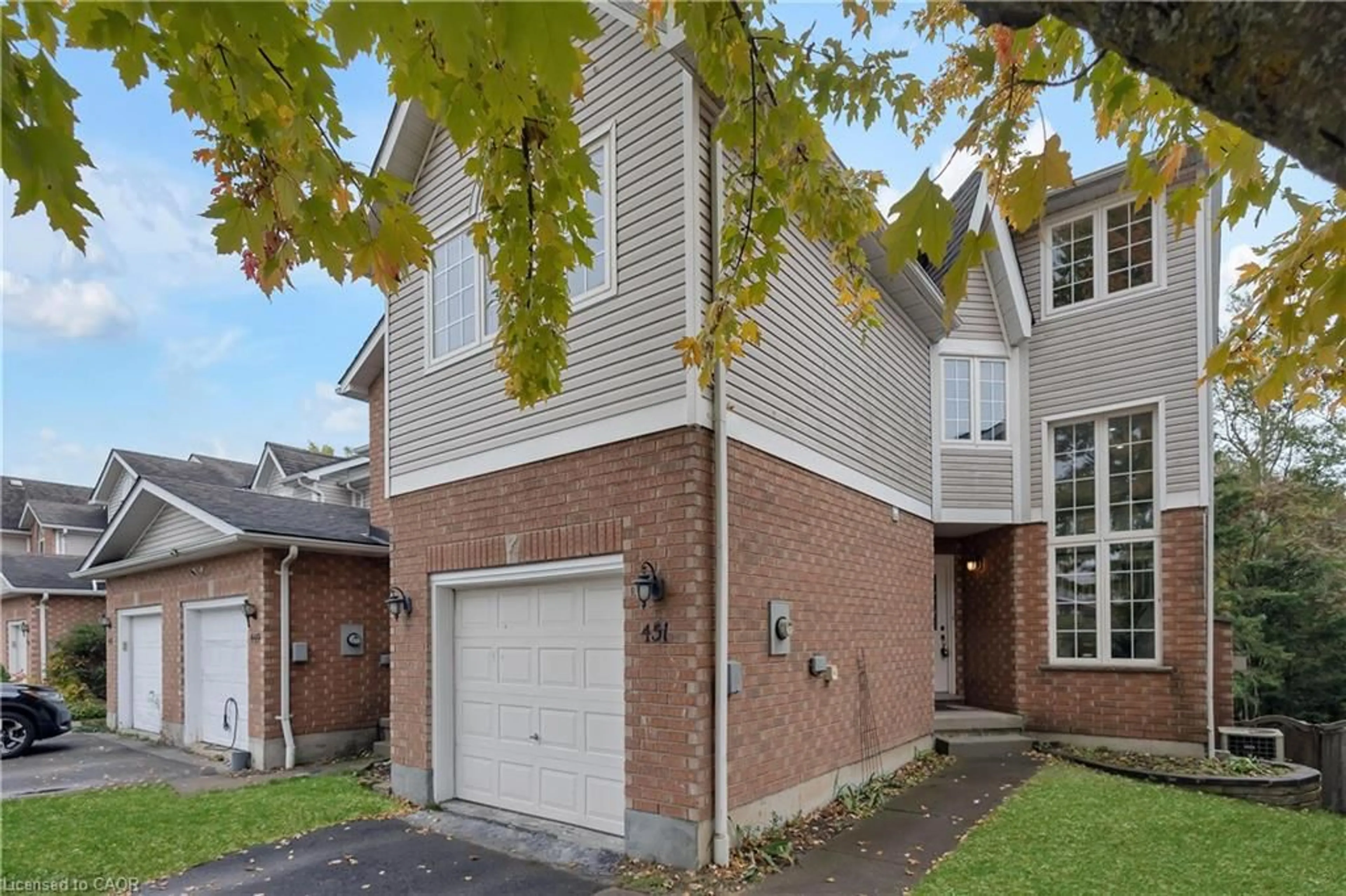 Home with brick exterior material, street for 451 Laurel Gate Dr, Waterloo Ontario N2T 2S5