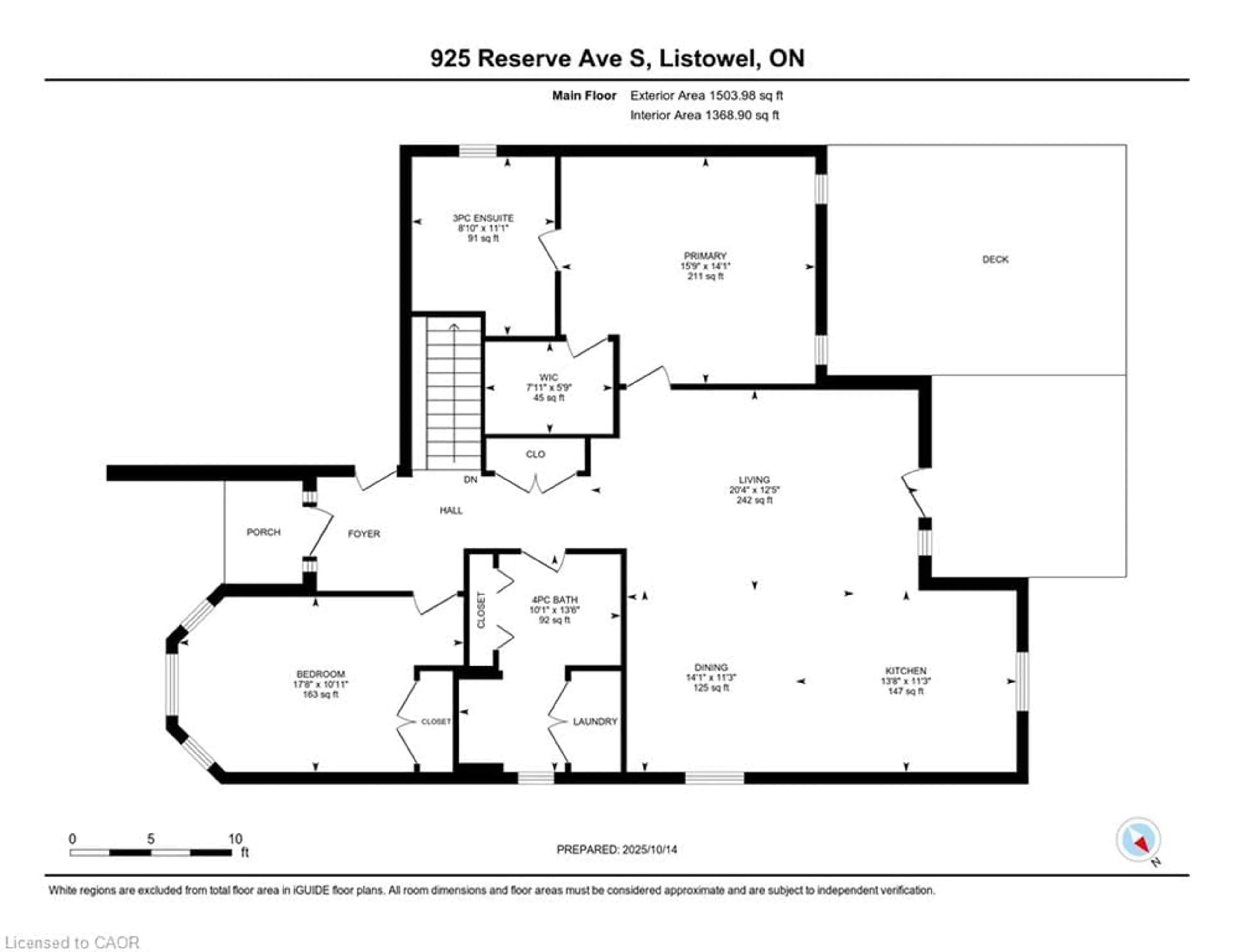 Floor plan for 925 Reserve Ave, Listowel Ontario N4W 0B8