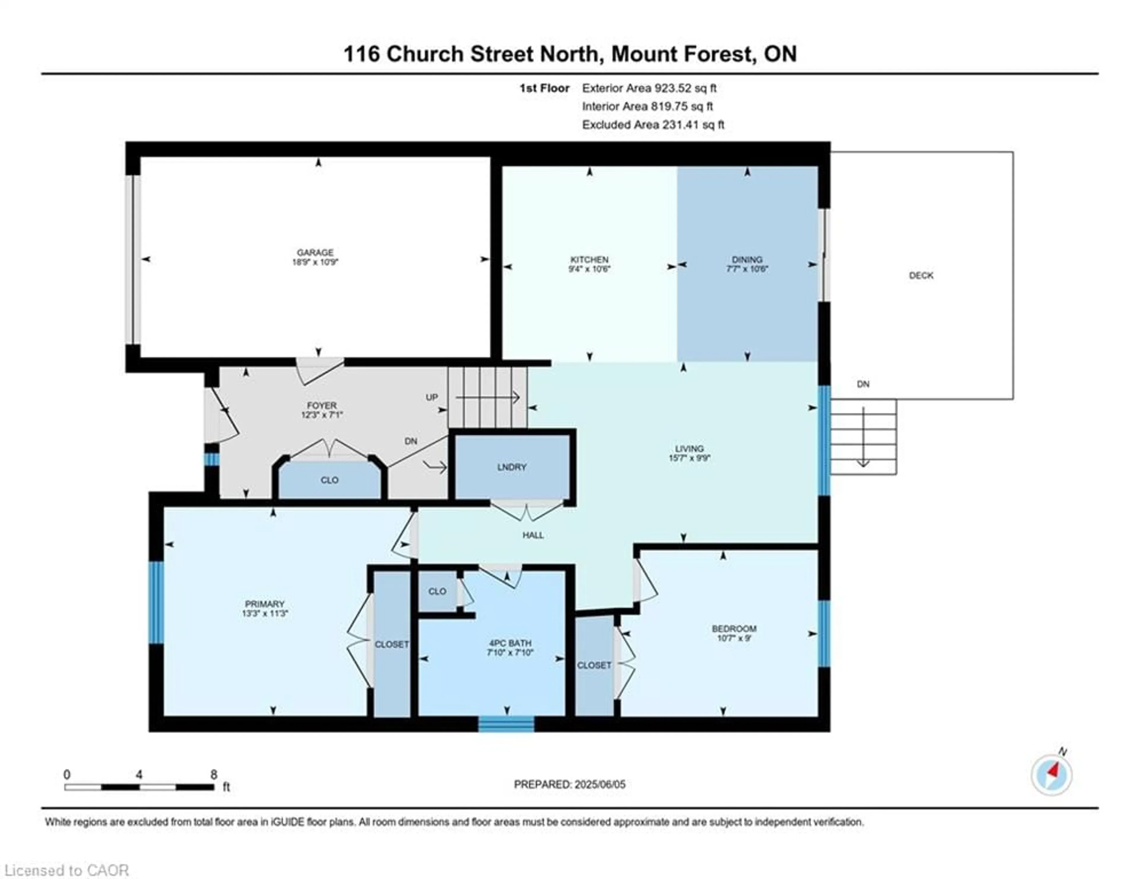 Floor plan for 116 Church St, Mount Forest Ontario N0G 2L2