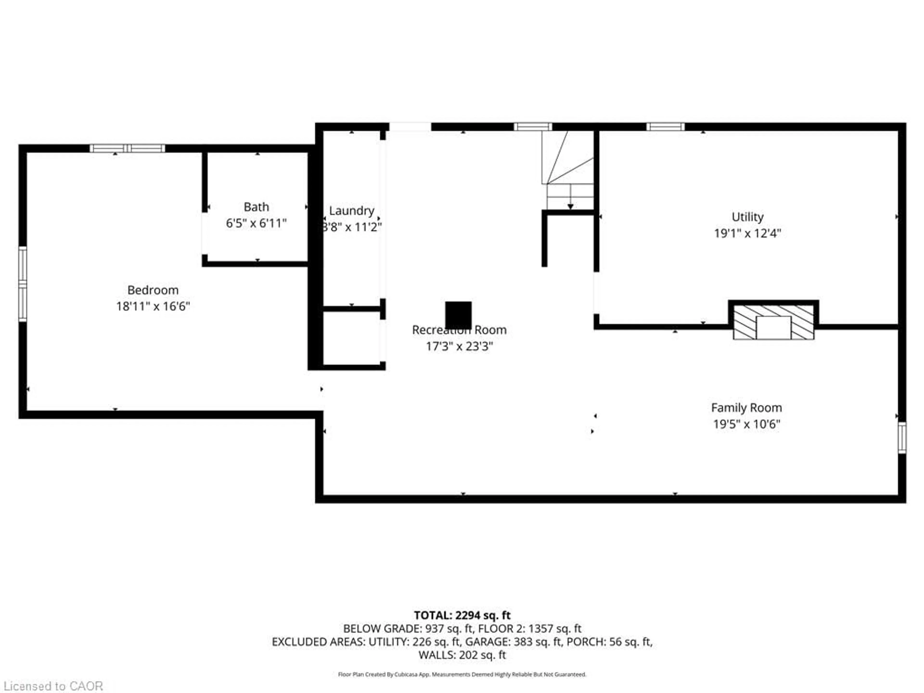 Floor plan for 243 Lincoln Rd, Waterloo Ontario N2J 2P4