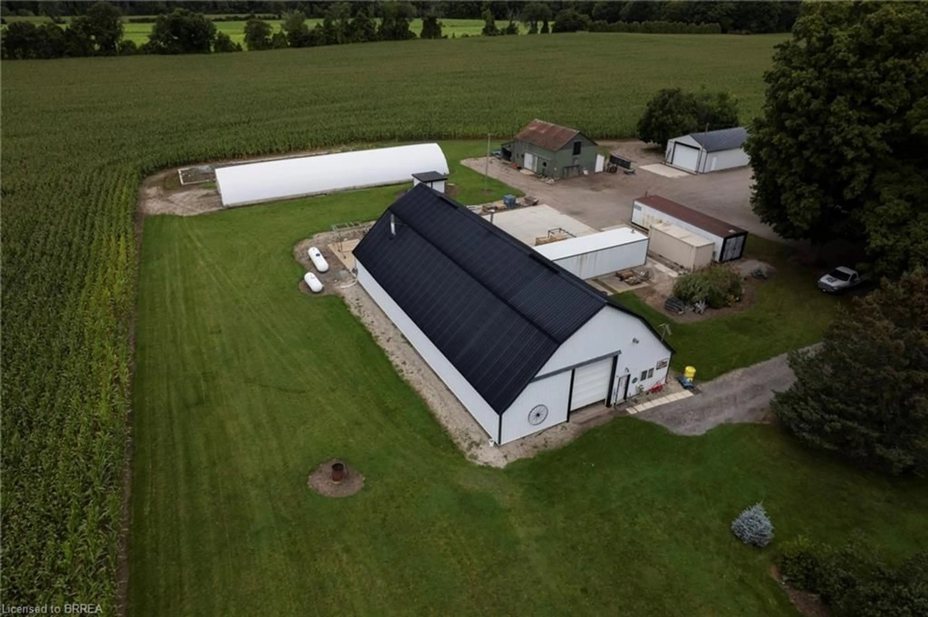 A pic from outside/outdoor area/front of a property/back of a property/a pic from drone, building for 331 Middle Townline Rd, Harley Ontario N0E 1E0