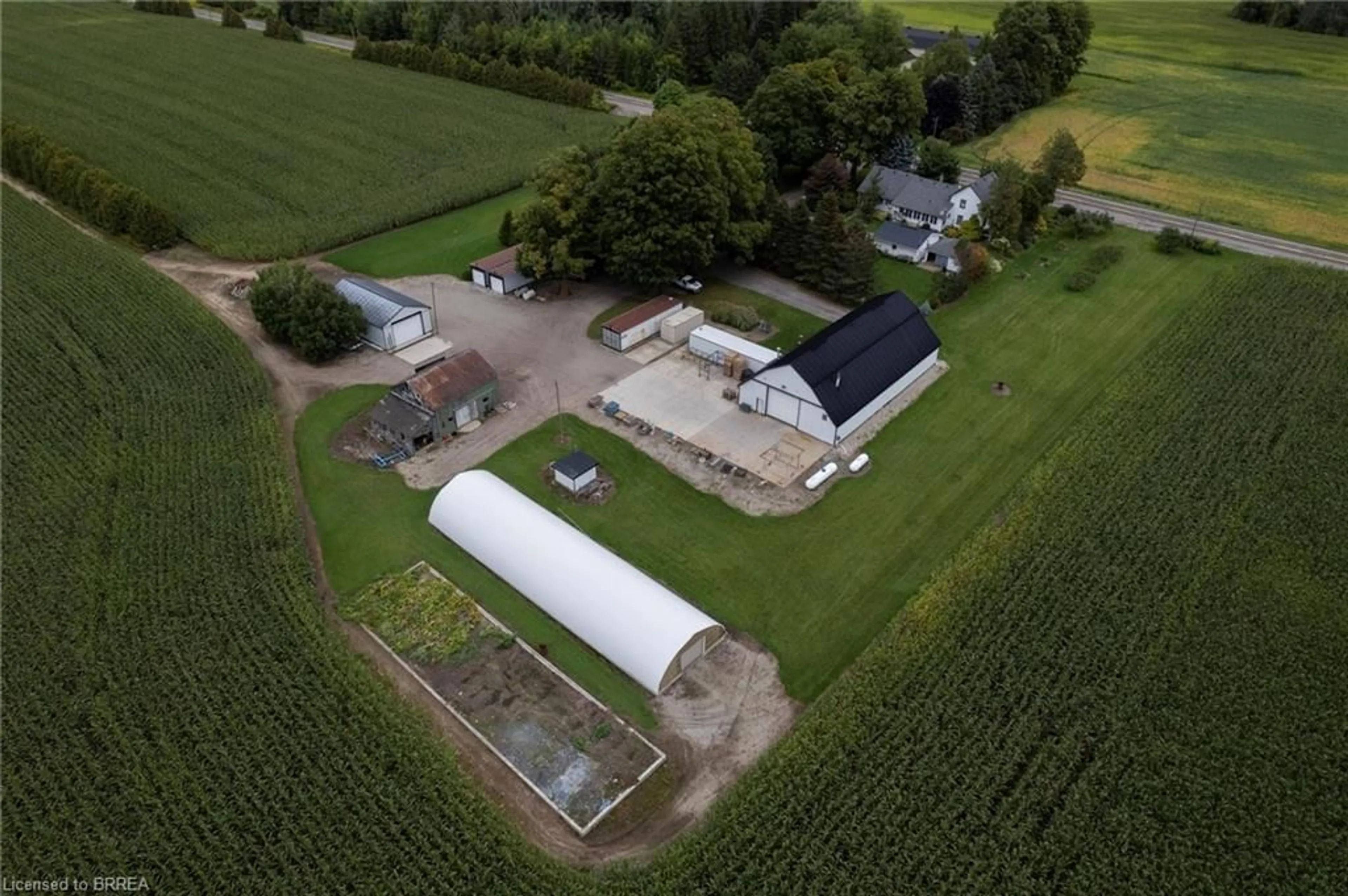 A pic from outside/outdoor area/front of a property/back of a property/a pic from drone, building for 331 Middle Townline Rd, Harley Ontario N0E 1E0