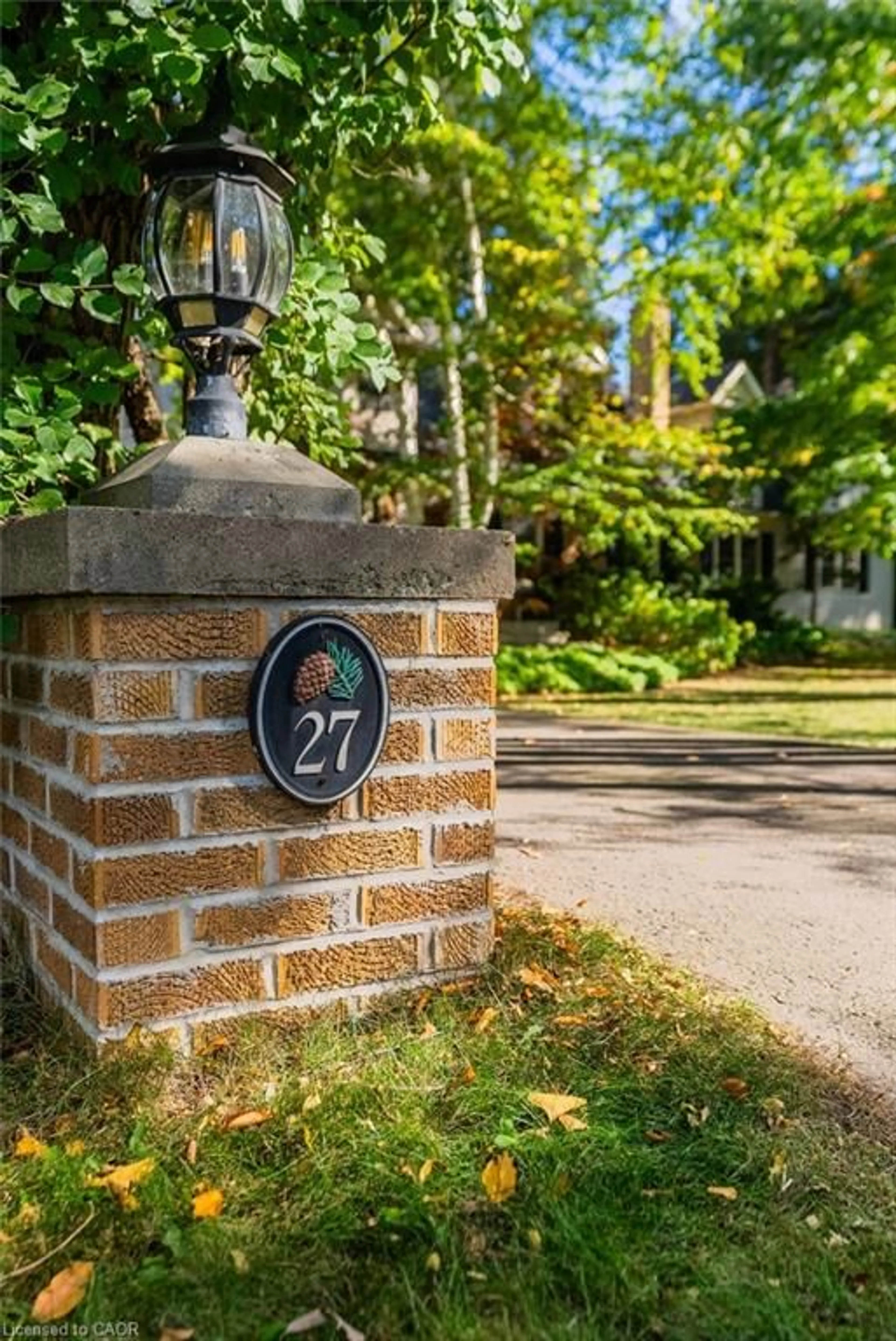 Home with brick exterior material, street for 27 Lovers Lane, Ancaster Ontario L9G 1G4