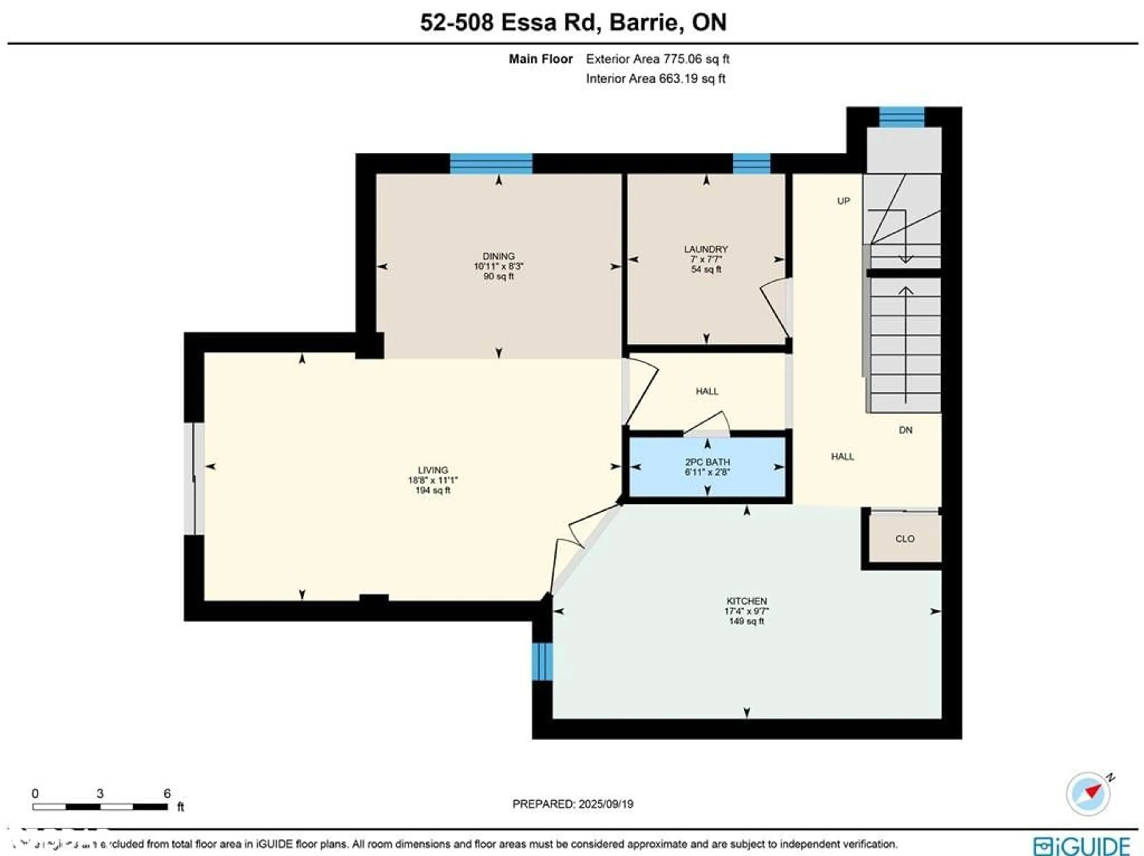 Floor plan for 508 Essa Road #52, Barrie Ontario L4N 7L5