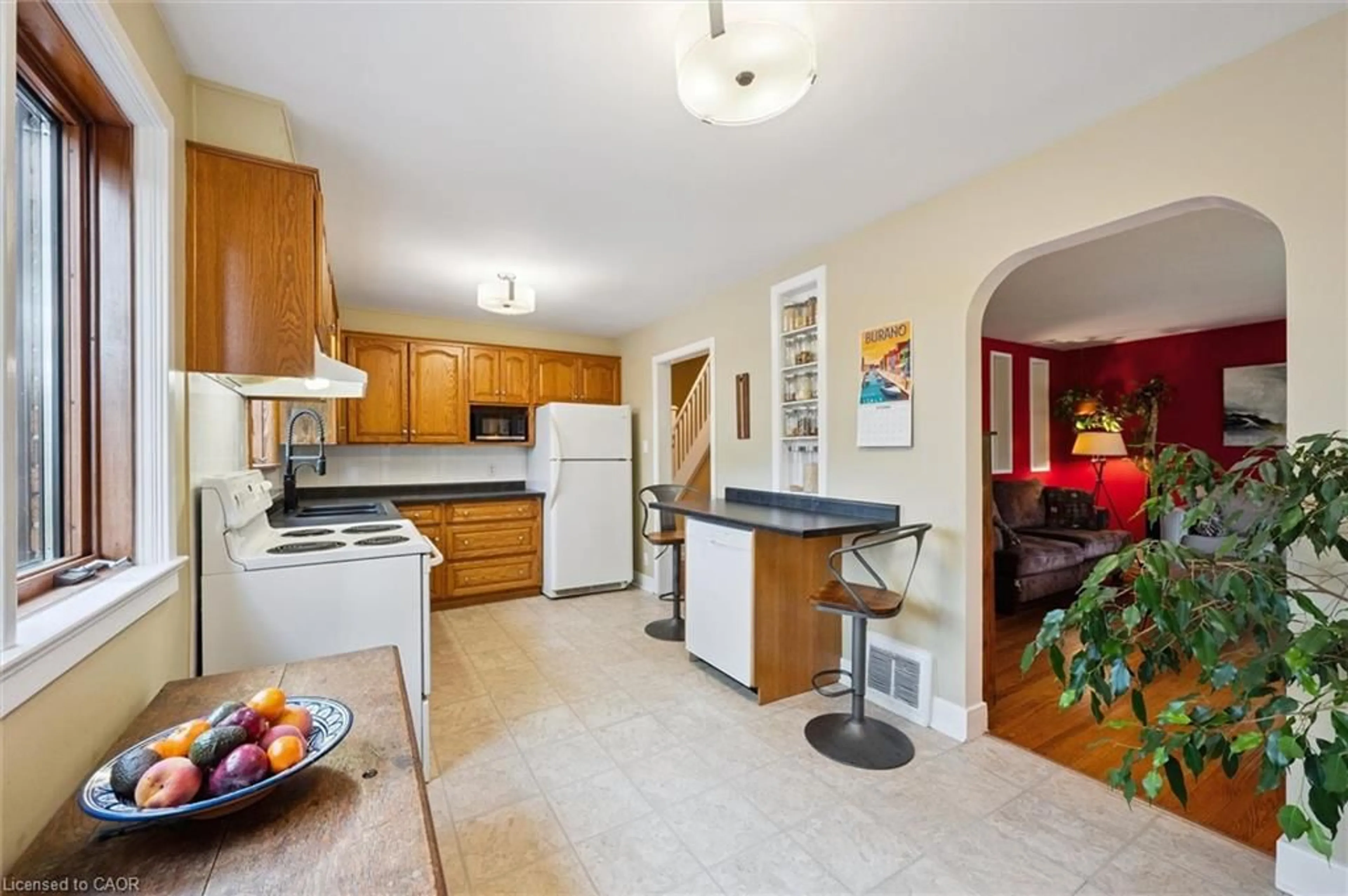 Open concept kitchen, ceramic/tile floor for 4 Balsarroch Pl, Guelph Ontario N1E 3J5