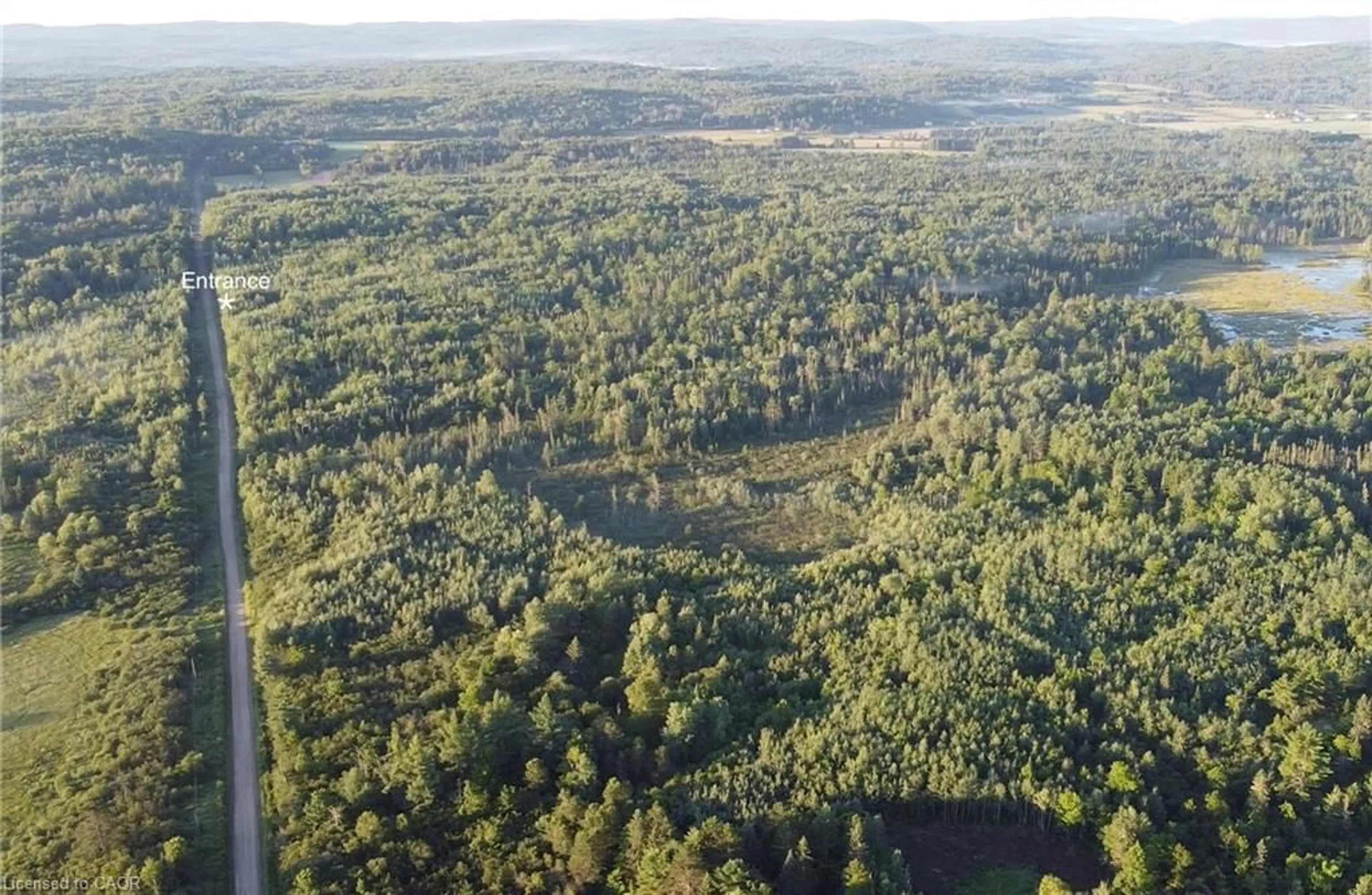 A pic from outside/outdoor area/front of a property/back of a property/a pic from drone, forest/trees view for PT LT 11 Concession 6th Rd, Mattawa Ontario P0H 1V0