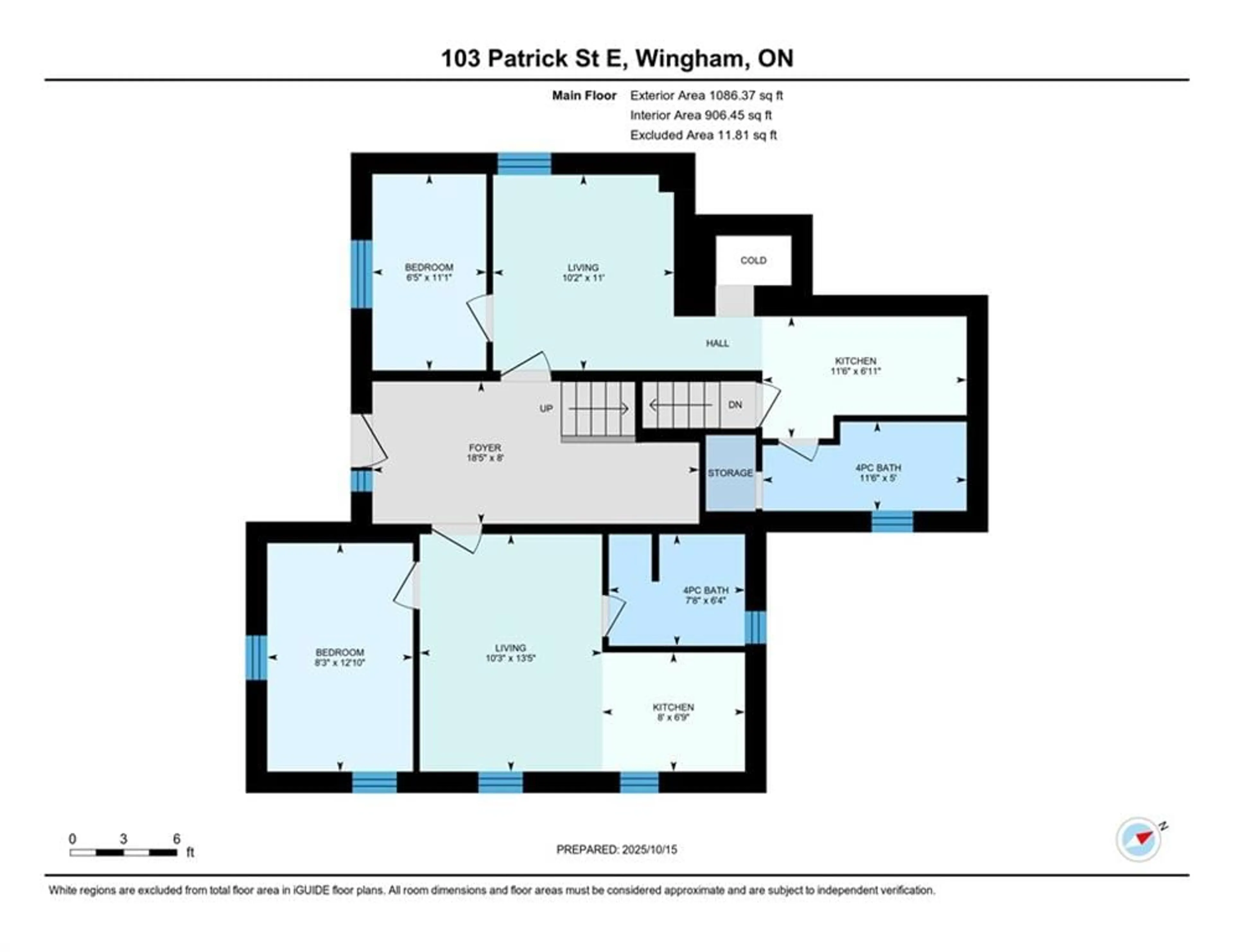 Floor plan for 103 Patrick St, North Huron Ontario N0G 2W0