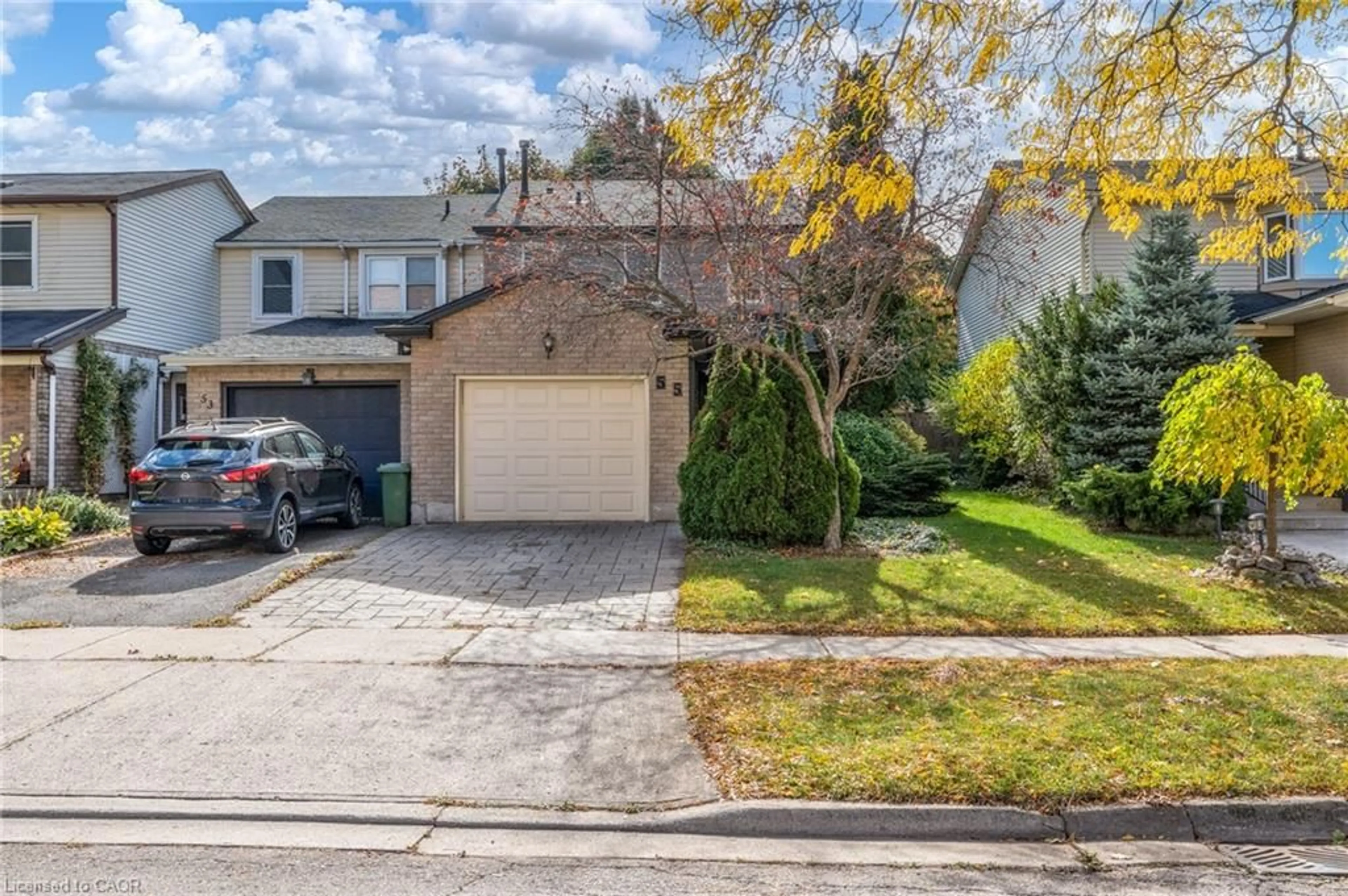 A pic from outside/outdoor area/front of a property/back of a property/a pic from drone, street for 55 Ventura Dr, Stoney Creek Ontario L8J 1W5