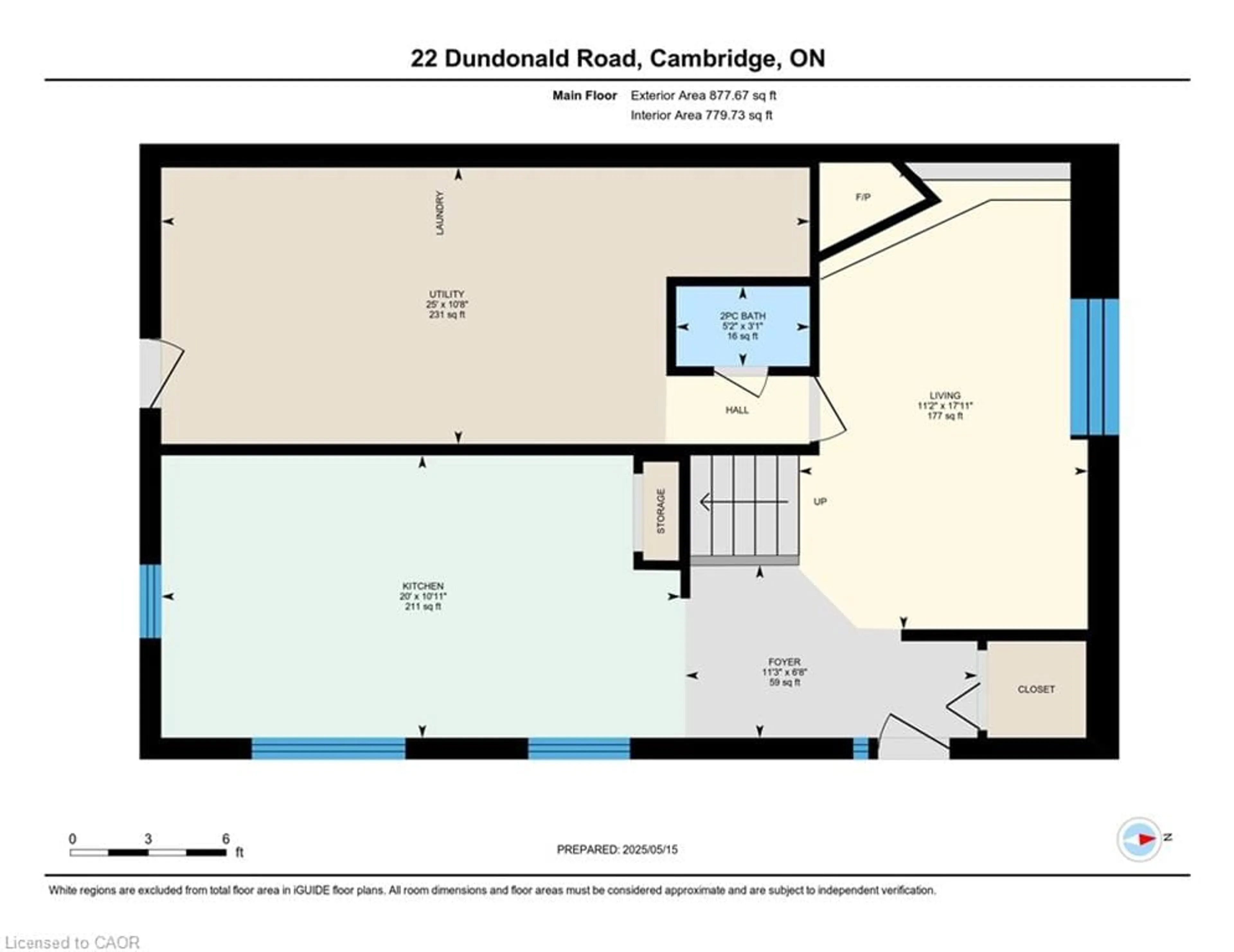 Floor plan for 22 Dundonald Rd, Cambridge Ontario N1S 3H3