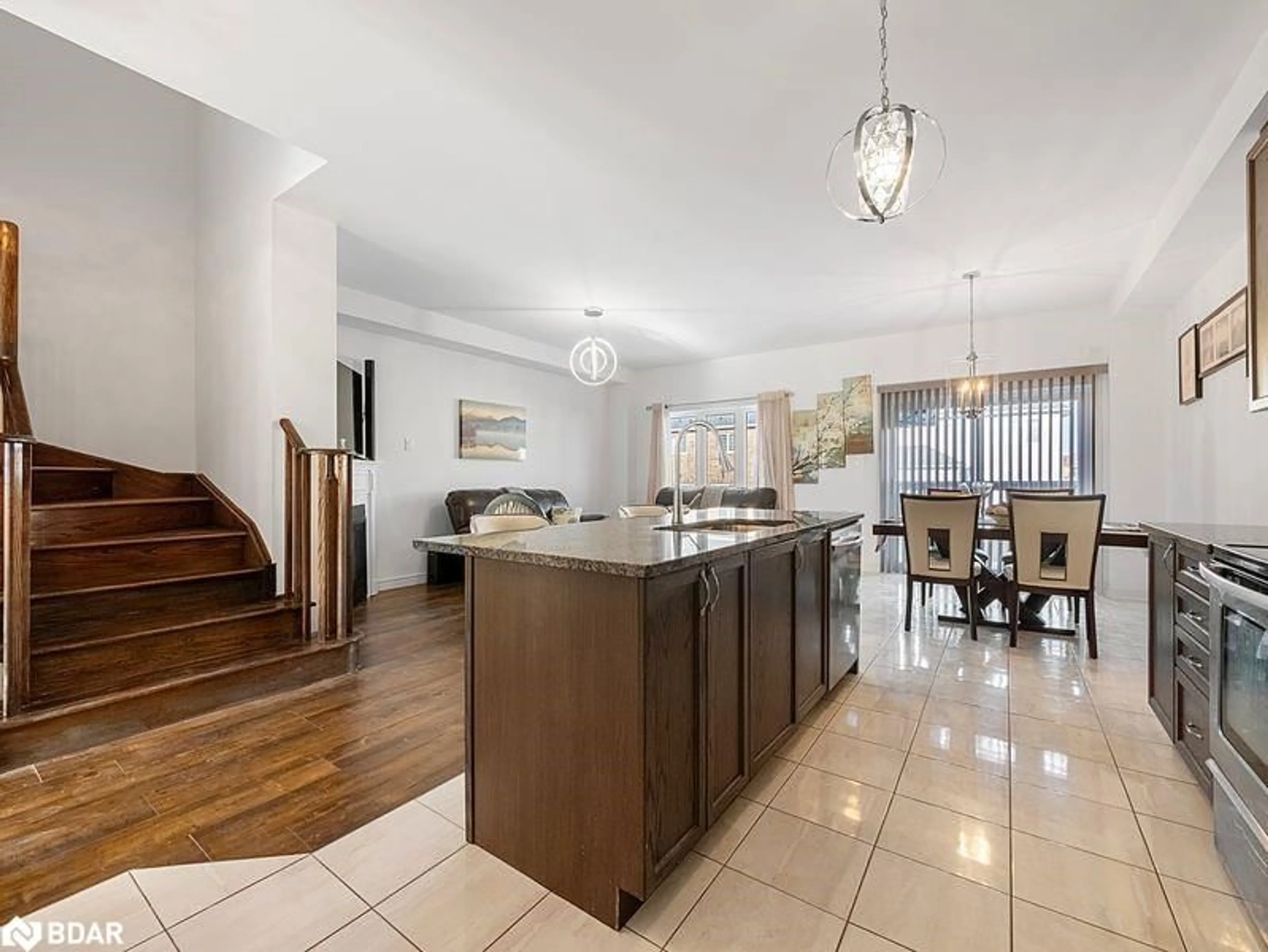 Open concept kitchen, ceramic/tile floor for 161 Clark St, Shelburne Ontario L0N 1S3