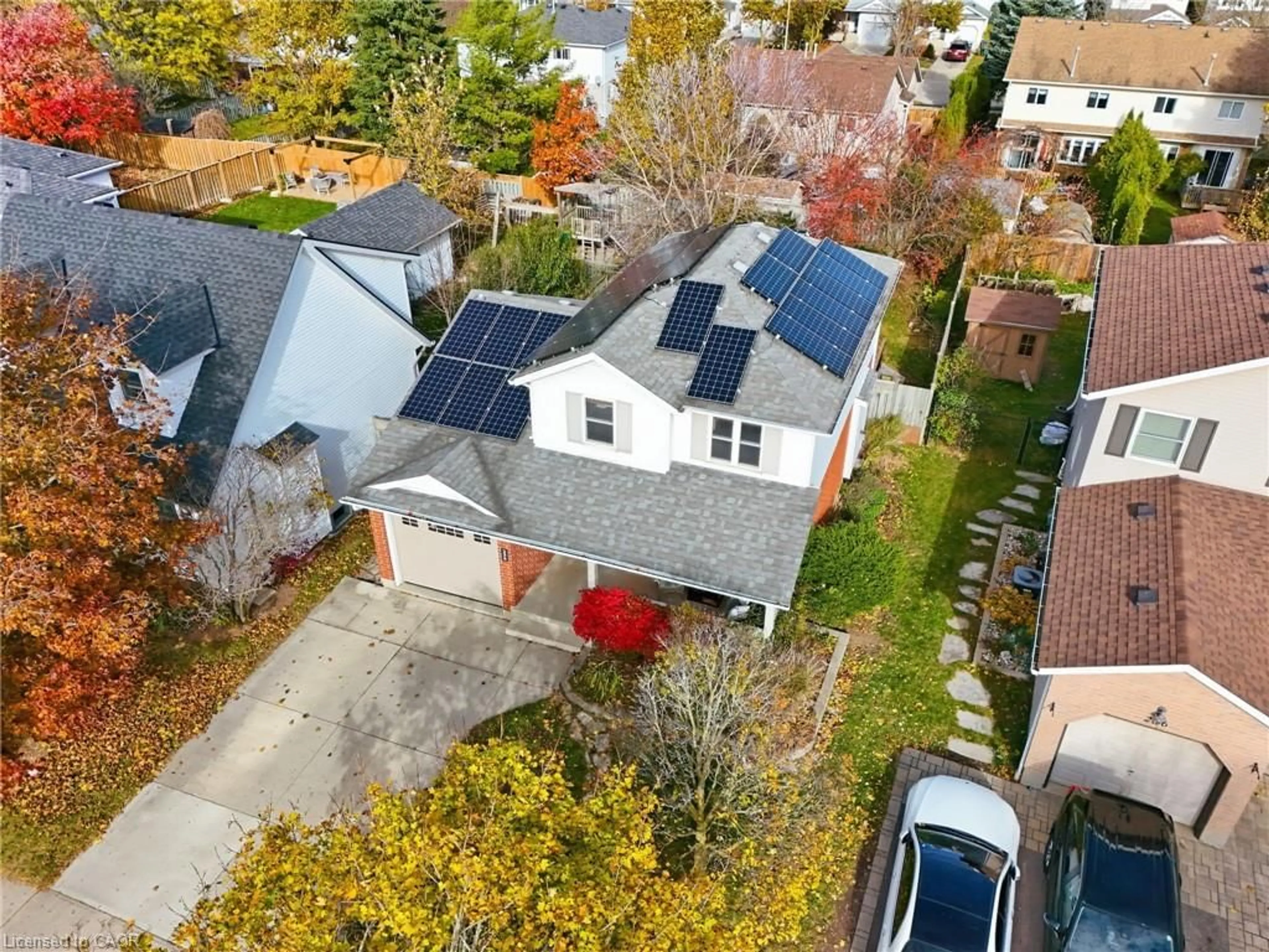 A pic from outside/outdoor area/front of a property/back of a property/a pic from drone, street for 234 Dartmoor Cres, Waterloo Ontario N2K 3S9