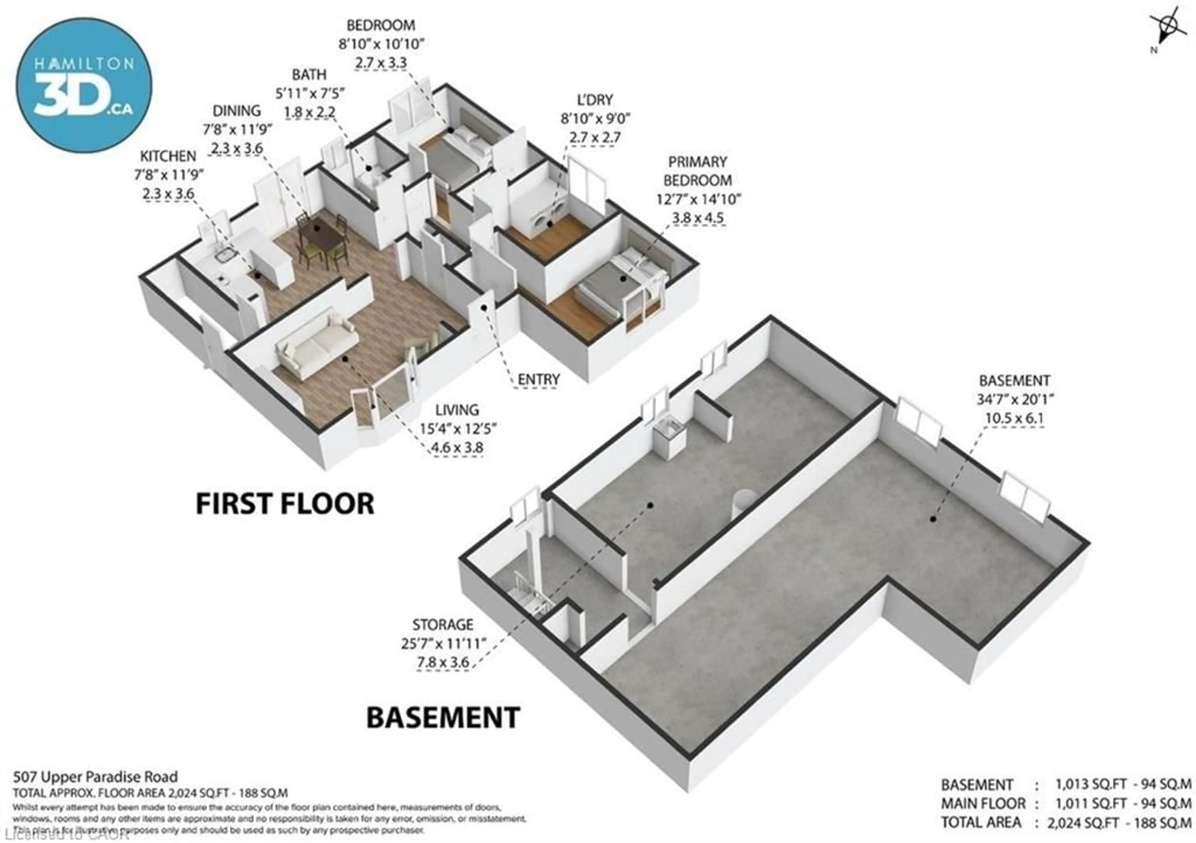 Floor plan for 507 Upper Paradise Rd, Hamilton Ontario L9C 5E2