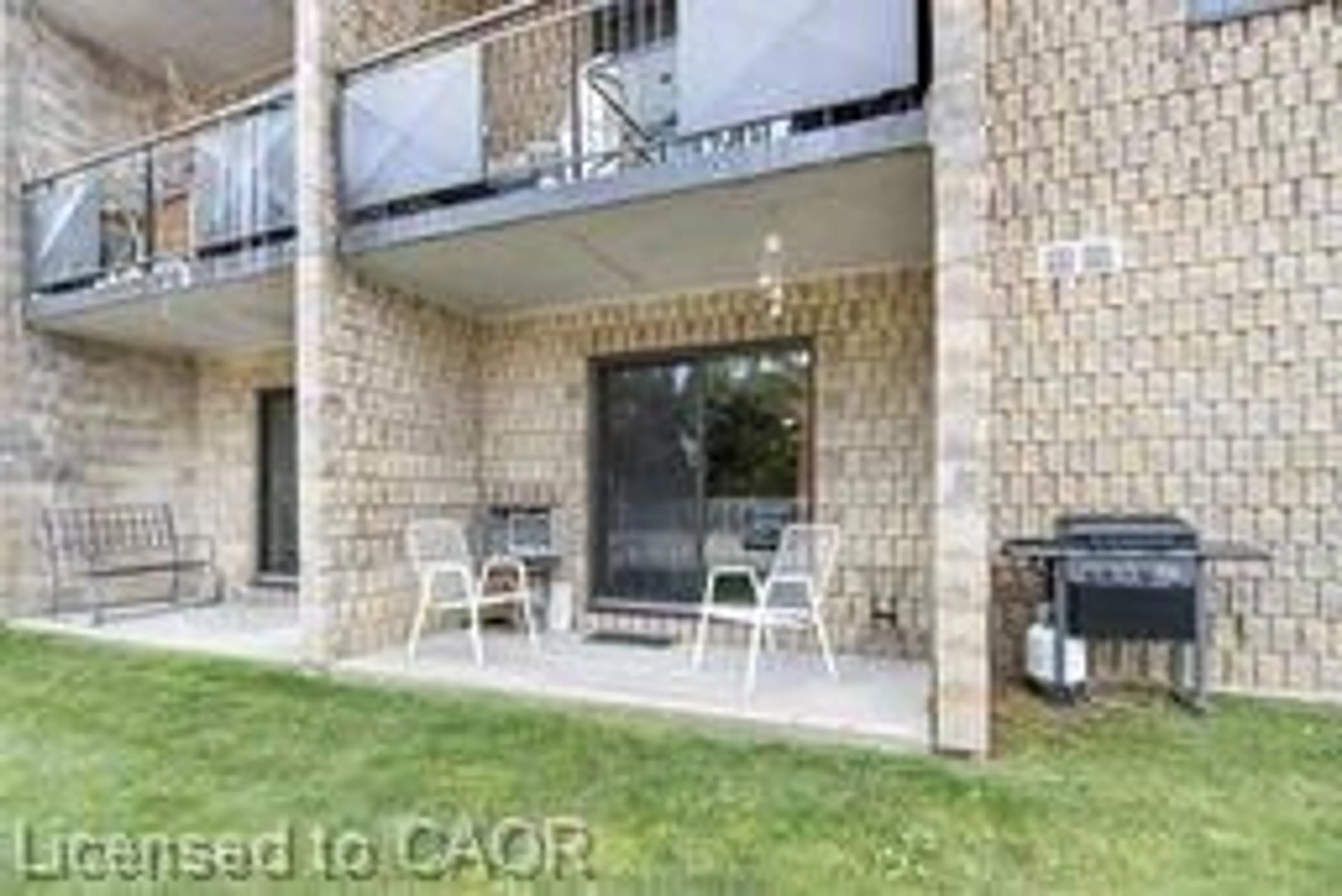 Patio, water/lake/river/ocean view for 150 Park Ave #104, Chatham Ontario N7M 3V6